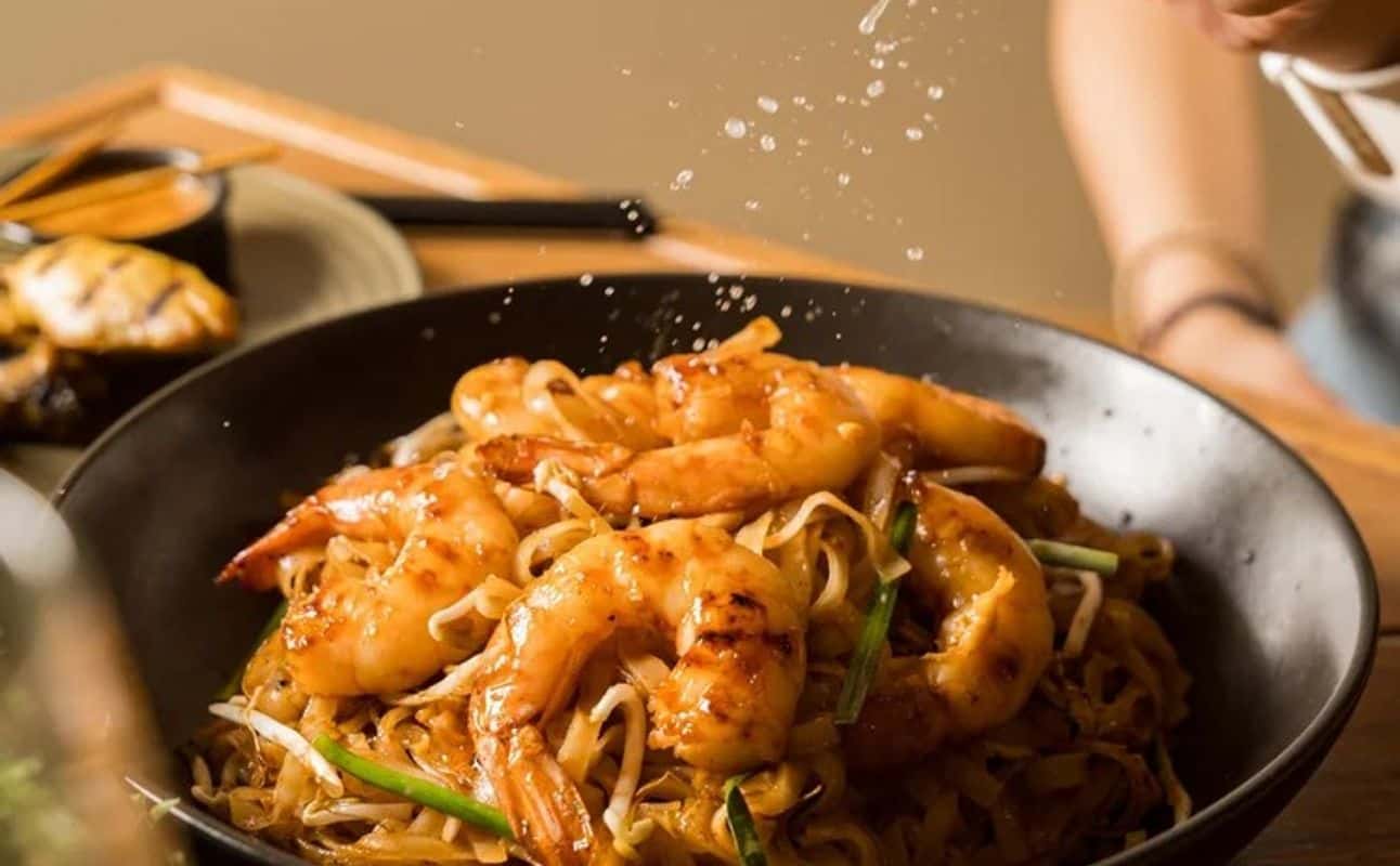 Enjoy Asian, Family, Thai, Vegan options, Vegetarian options, Restaurant, Indoor & outdoor seating, Highchairs available, Wheelchair accessible, Table service, Dog friendly, $$, Groups and Families cuisine at Monkey King Thai Baulkham Hills in Baulkham Hills, Sydney