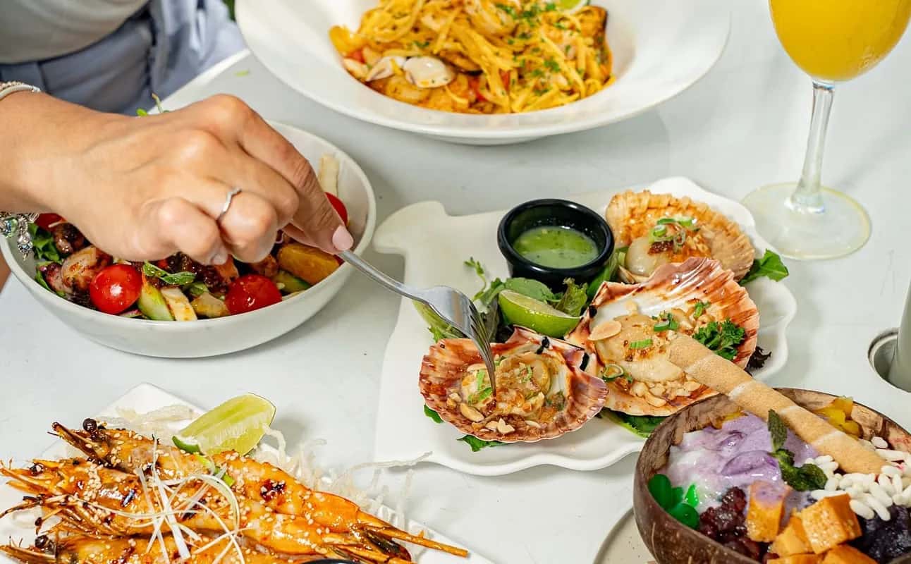 Enjoy Asian, Australian, Vegetarian options, Vegan options, Gluten Free options, Bars & pubs, Dog friendly, Highchairs available, Indoor & outdoor seating, Waterfront, Wheelchair accessible, $$$, Groups and Live music cuisine at Darwin Trailer Boat Club in Fannie Bay, Darwin