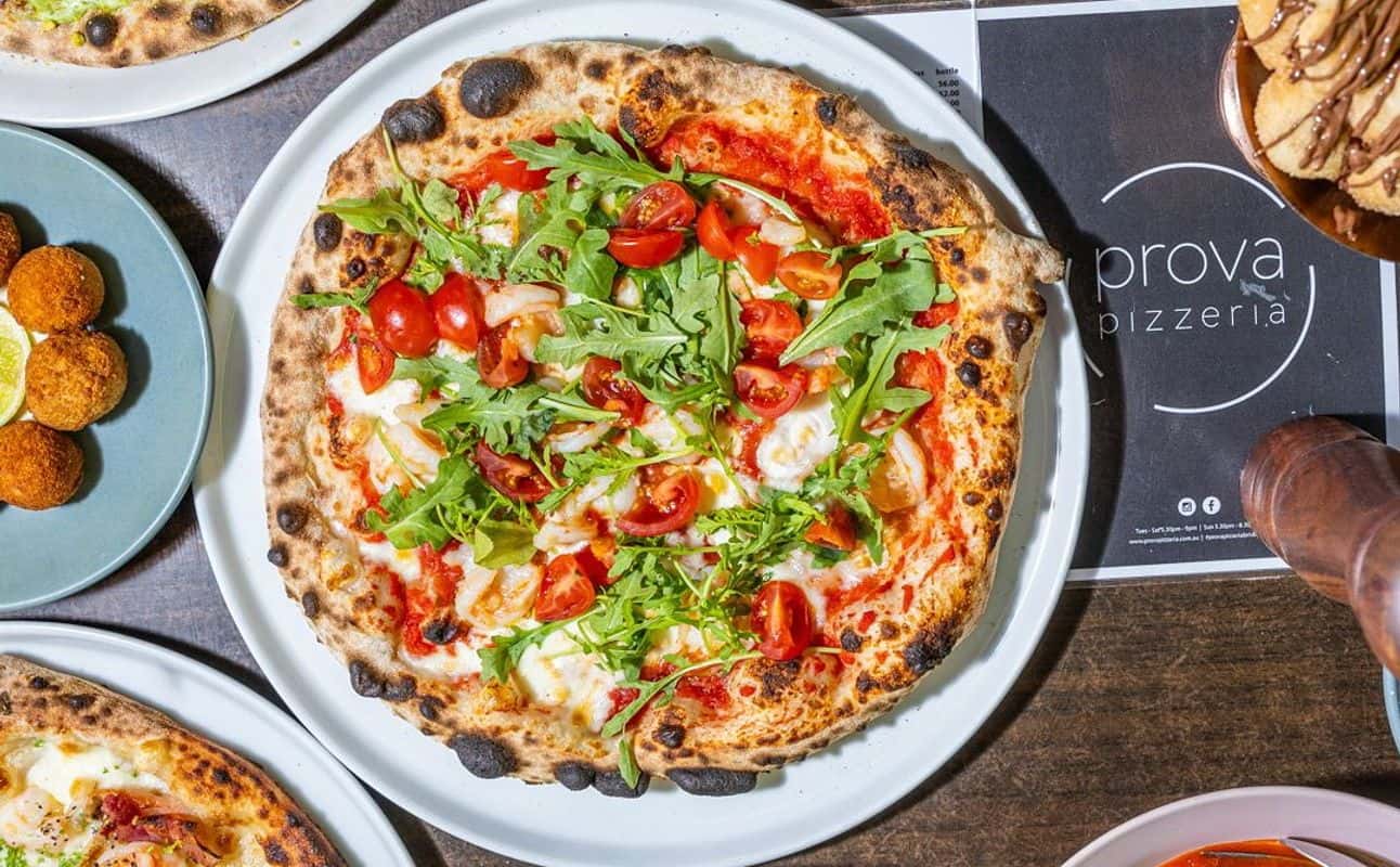 Enjoy Italian, Pizza, Vegan options, Vegetarian options, Gluten Free options, Restaurant, Indoor & outdoor seating, Street parking, Highchairs available, Wheelchair accessible, Table service, $$, Groups, Families and Kids cuisine at Prova Pizzeria in Stafford Heights, Brisbane