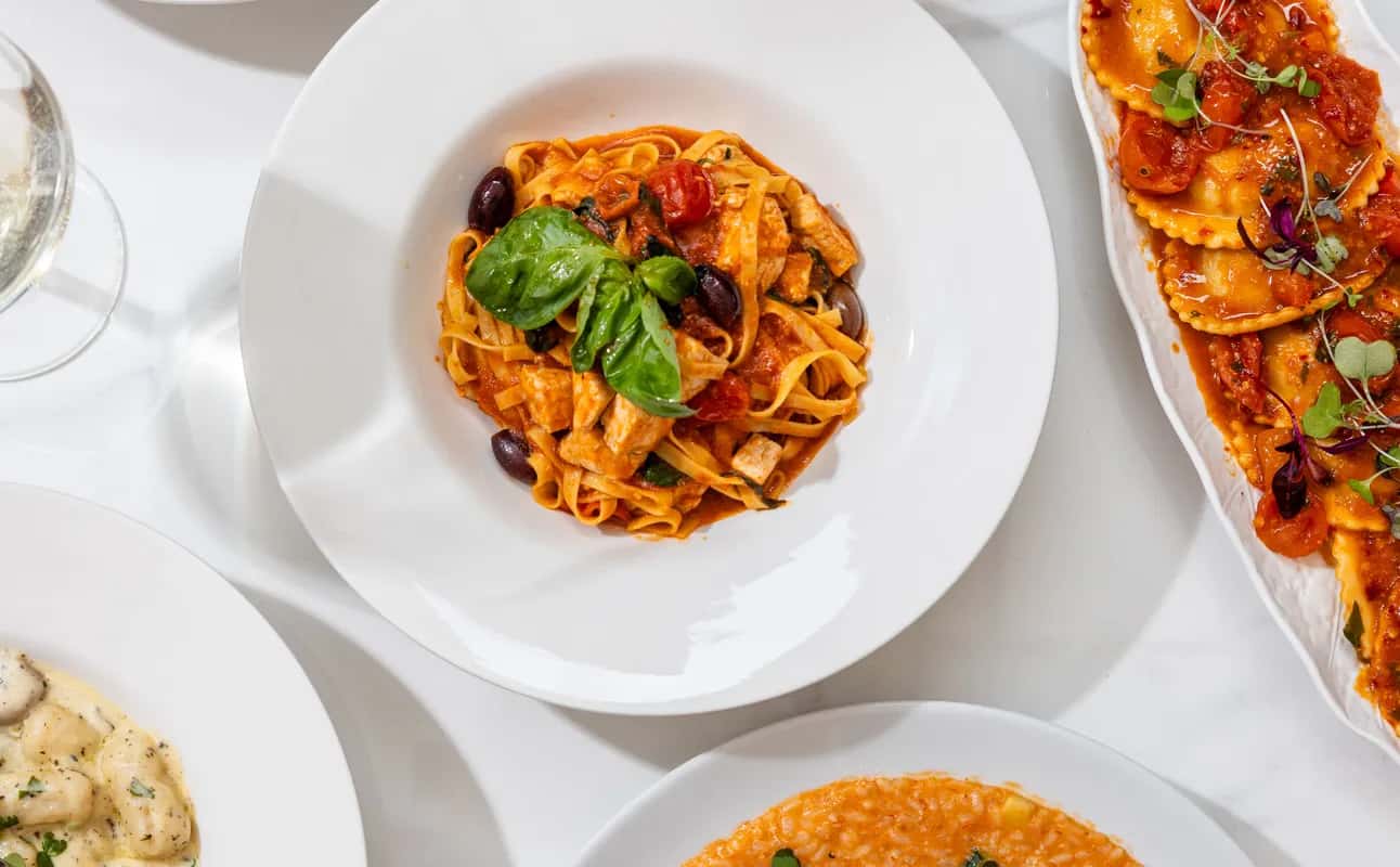 Enjoy Italian, Vegetarian options, Vegan options, Gluten Free options, Restaurant, Dog friendly, Indoor & outdoor seating, Table service, Wheelchair accessible, $$$, Groups and Families cuisine at Sicilian Italian Restaurant & Pizzeria in The Rocks, Sydney