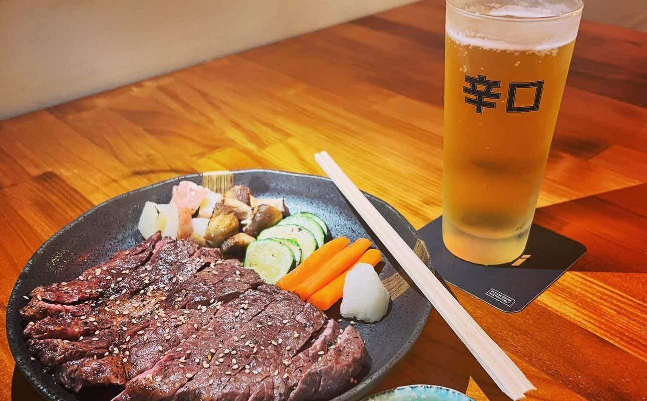Enjoy Japanese, Sushi, Asian, Gluten Free Options, Vegetarian options, Vegan Options, Restaurant, Late night, Indoor & Outdoor Seating, Highchairs available, Wheelchair accessible, Table service, $$$$, Groups and Families cuisine at Yama Zaru Izakaya in Cairns City Centre, Cairns