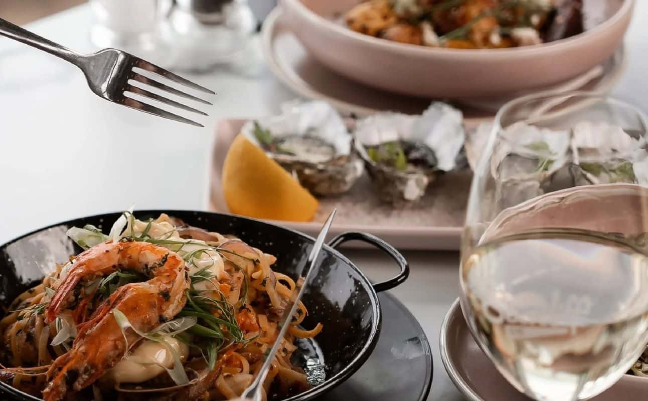 Enjoy Australian, Dairy free options, Gluten Free options, Vegan options, Vegetarian options, Bars & pubs, Restaurant, Late night, Highchairs available, Indoor & outdoor seating, Wheelchair accessible, $$$, Groups, Views and Bar scene cuisine at Seacliff Surfy in Seacliff, Adelaide