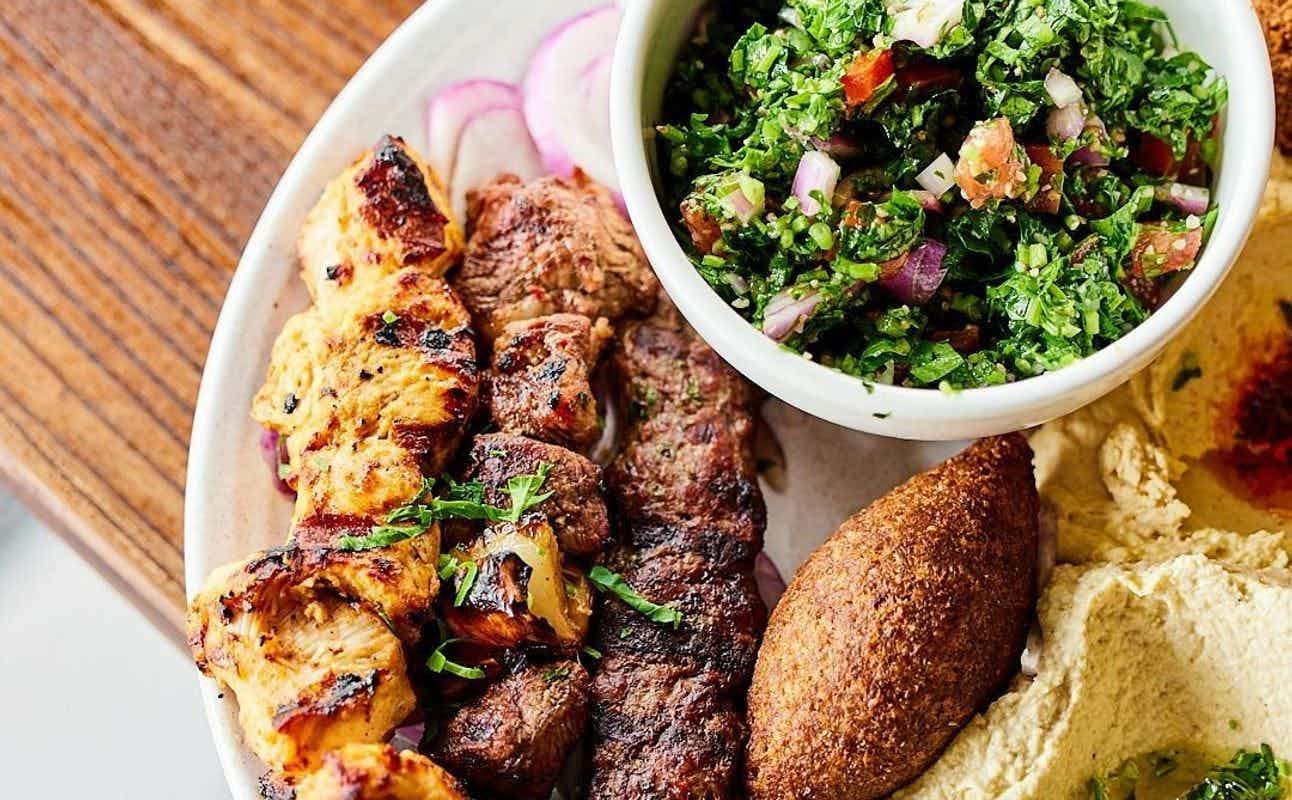 Enjoy Halal, Lebanese and Middle Eastern cuisine at Jasmins Restaurant Granville in Granville, Sydney
