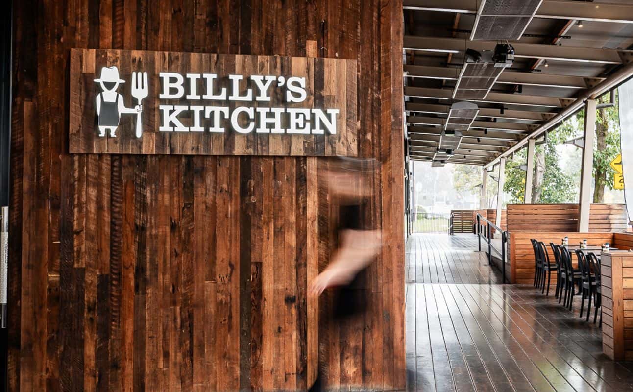 Enjoy Australian, Gluten Free options, Vegan options, Vegetarian options, Restaurant, Free wifi, Highchairs available, Indoor & outdoor seating, Table service, Wheelchair accessible, $$$$, Groups and Families cuisine at Billy's Kitchen Knox Ozone in Wantirna South, Melbourne