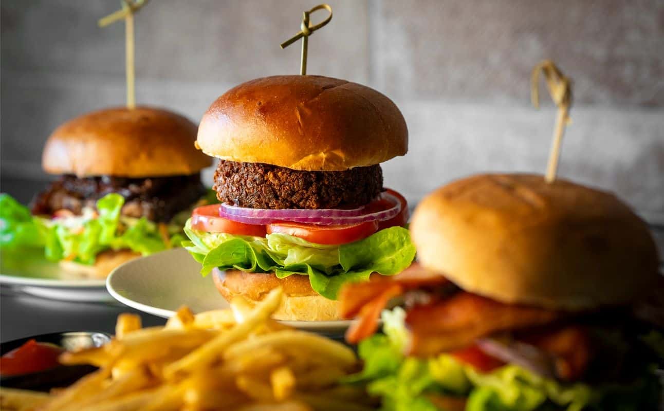 Enjoy American, Burgers, Vegetarian options, Vegan options, Gluten Free options, Restaurant, Cocktail bar, Non-smoking, Dog friendly, Highchairs available, Street parking, Wheelchair accessible, Table service, Indoor & outdoor seating, $$$, Families, Views, Special occasion, Date night, Kids and Hidden gems cuisine at St Helens Bar & Burgers in Coolangatta, Gold Coast