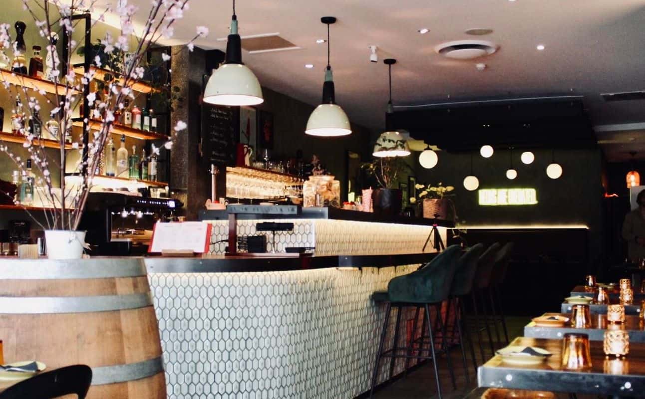 Enjoy European, Mediterranean, Middle Eastern, Vegan options, Vegetarian options, Gluten Free options, Restaurant, Dog friendly, Free wifi, Indoor & outdoor seating, Wheelchair accessible, Table service, $$$, Live music, Families and Groups cuisine at Lucien Bar in St Kilda, Melbourne