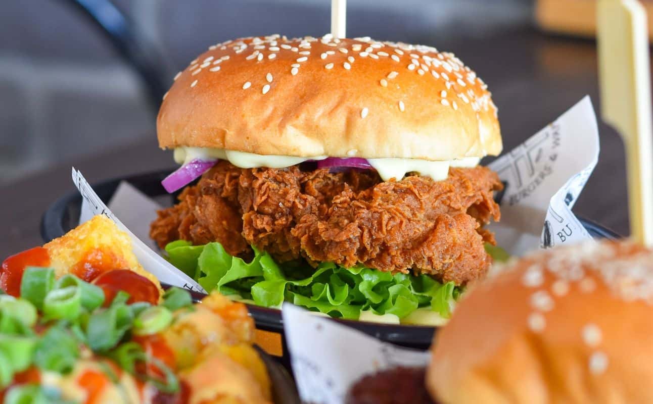 Enjoy Burgers, Vegetarian options, Restaurant, Indoor & outdoor seating, $$$, Families, Groups and Kids cuisine at Hashtag Burgers & Waffles Fortitude Valley in Fortitude Valley, Brisbane