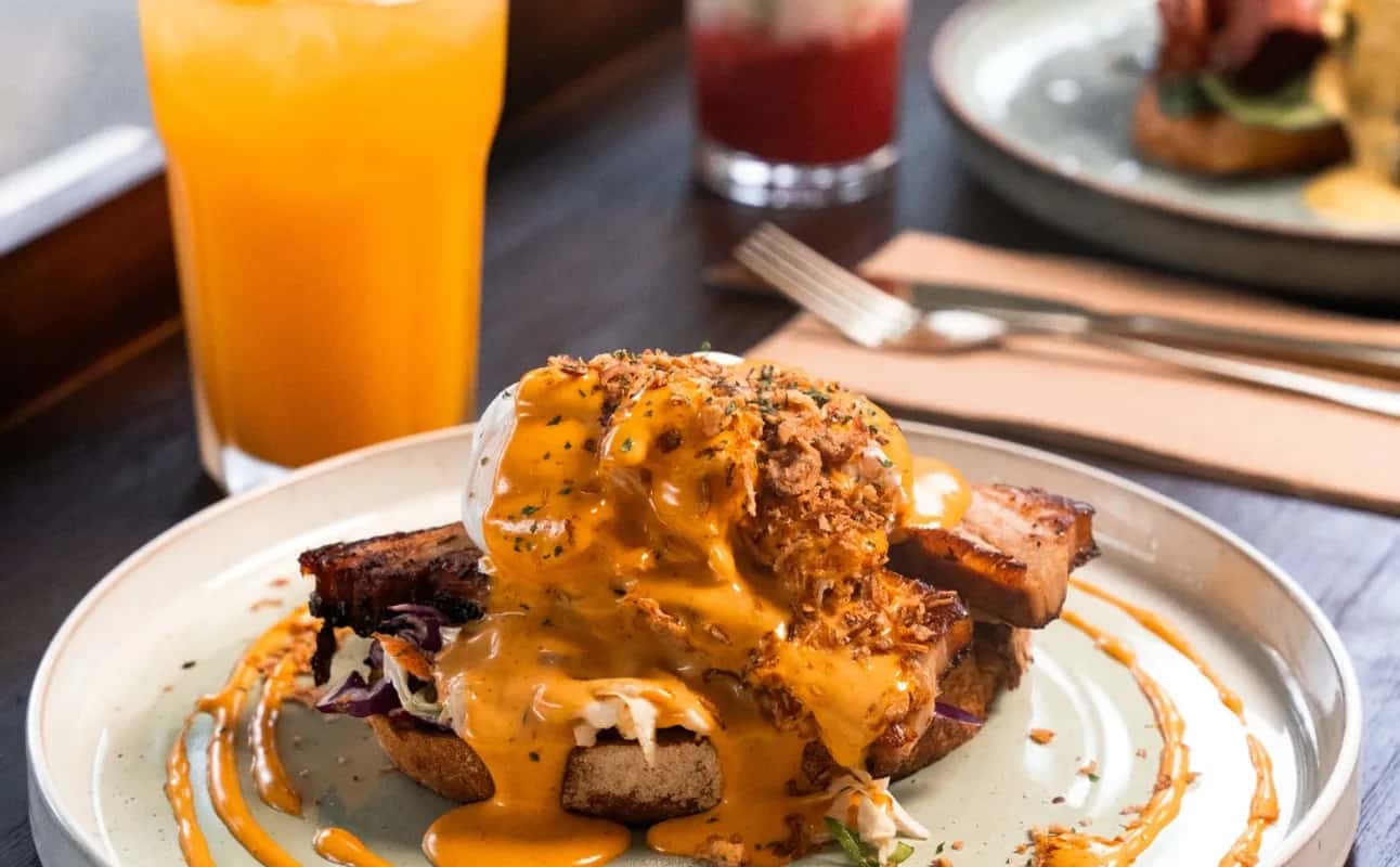 Enjoy Modern Australian, Vegan options, Vegetarian options, Restaurant, Wheelchair accessible, Highchairs available, Dog friendly, Child friendly, Waterfront, $$$, Families, Groups, Kids, Live music, Date night and Views cuisine at The Baycrest Mooloolaba in Mooloolaba, Sunshine Coast