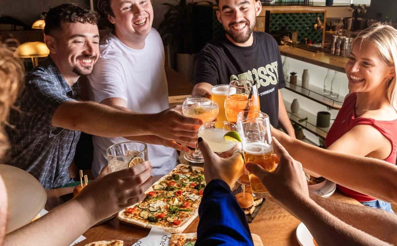 Enjoy Modern Australian, Street food, Dairy free options, Gluten Free options, Sports bar, $$, Groups, Bar scene, Craft beer, Date night, Special occasion and R18 - Must be 18+ to enter premises. Valid photo identification to be shown upon request. cuisine at Oche Melbourne in Melbourne CBD, Melbourne