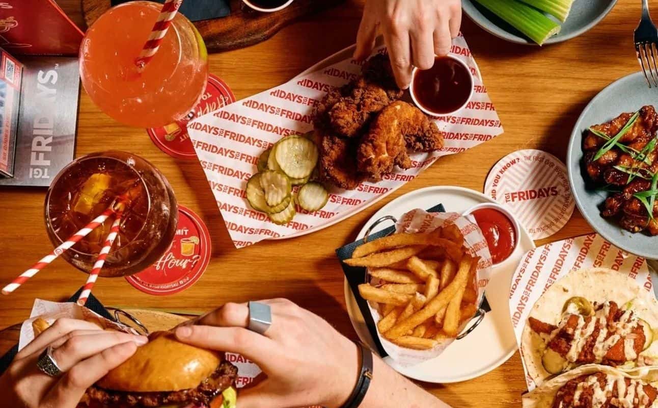 Enjoy American, Dairy free options, Gluten Free options, Vegan options, Vegetarian options, Restaurant, Highchairs available, Wheelchair accessible, Table service, Indoor & outdoor seating, $$$, Groups and Families cuisine at TGI Fridays Green Hills in East Maitland, Central Coast & Hunter Valley