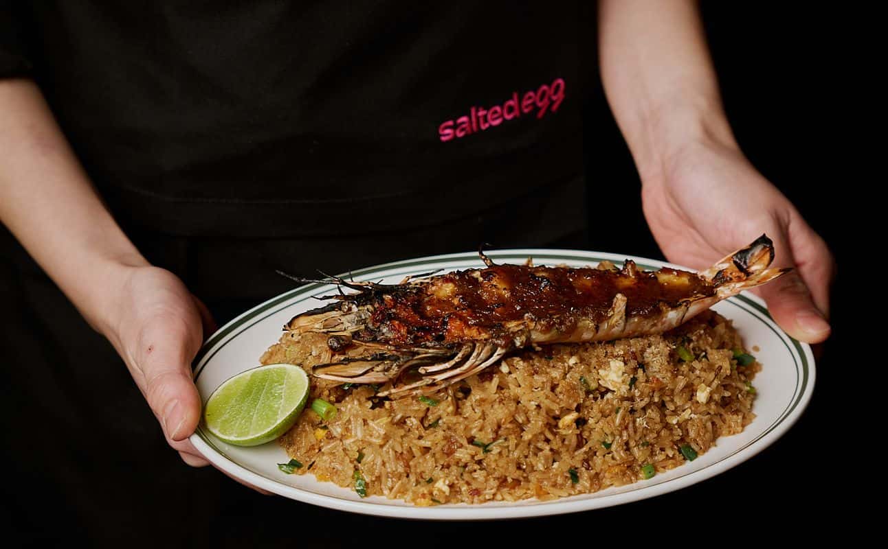 Enjoy South Asian, Asian, Modern Asian, Vegetarian options, Restaurant, Table service, $$$, Groups, Families and Date night cuisine at Salted Egg in Melbourne CBD, Melbourne
