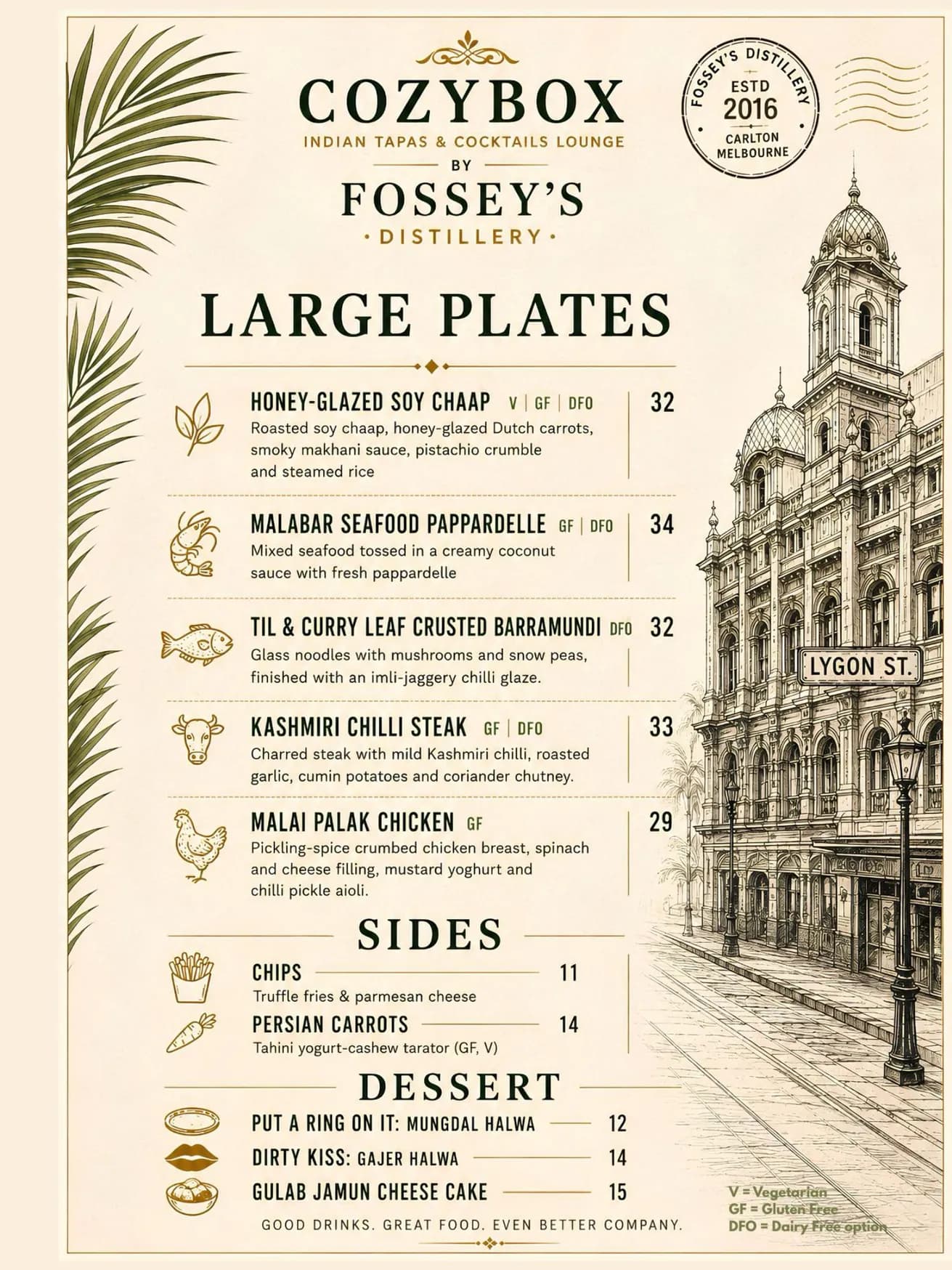 Cozy Box By Fossey's Distillery menu, page 5