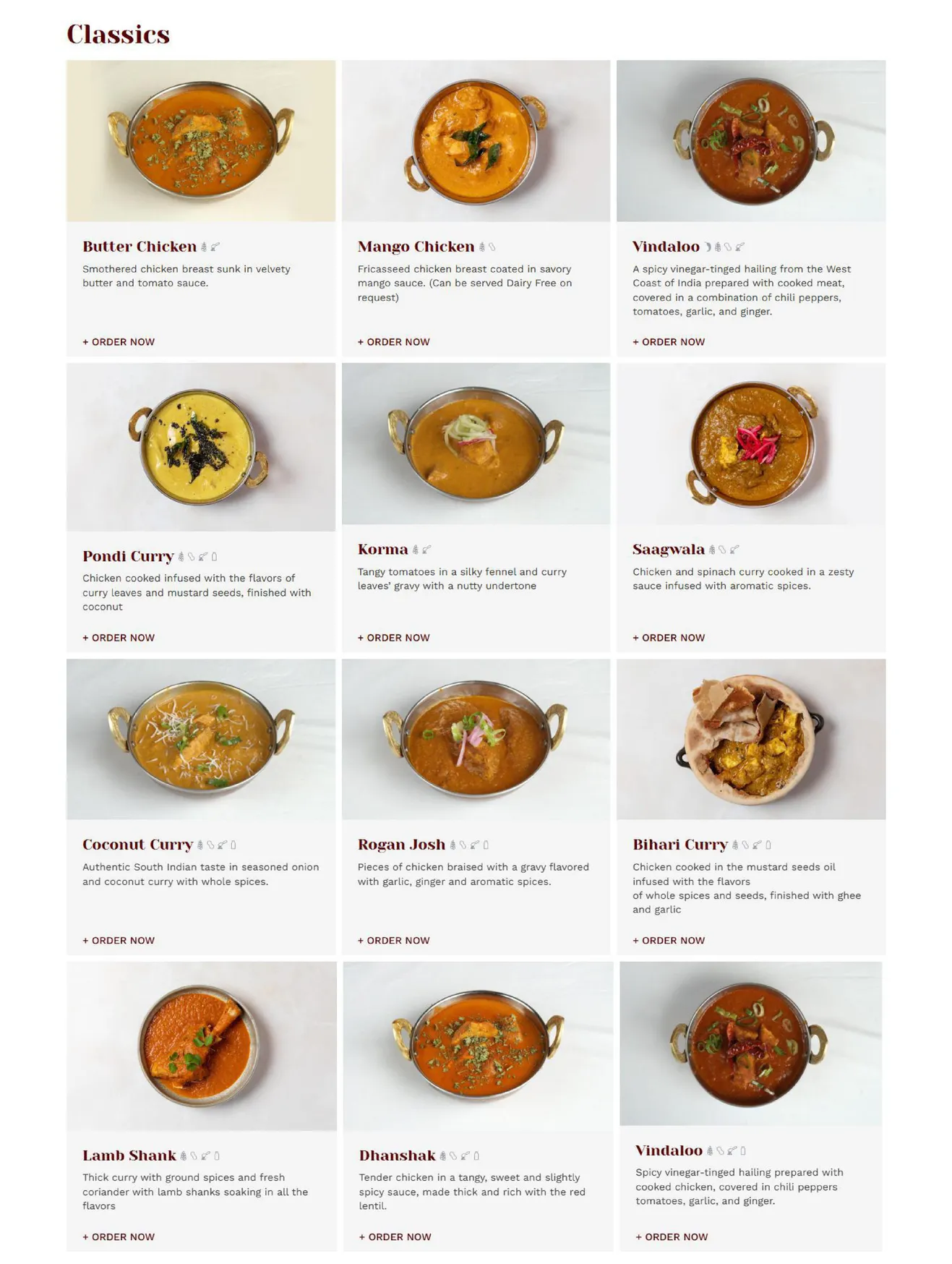 It's Mirchi Healthy Indian menu, page 6