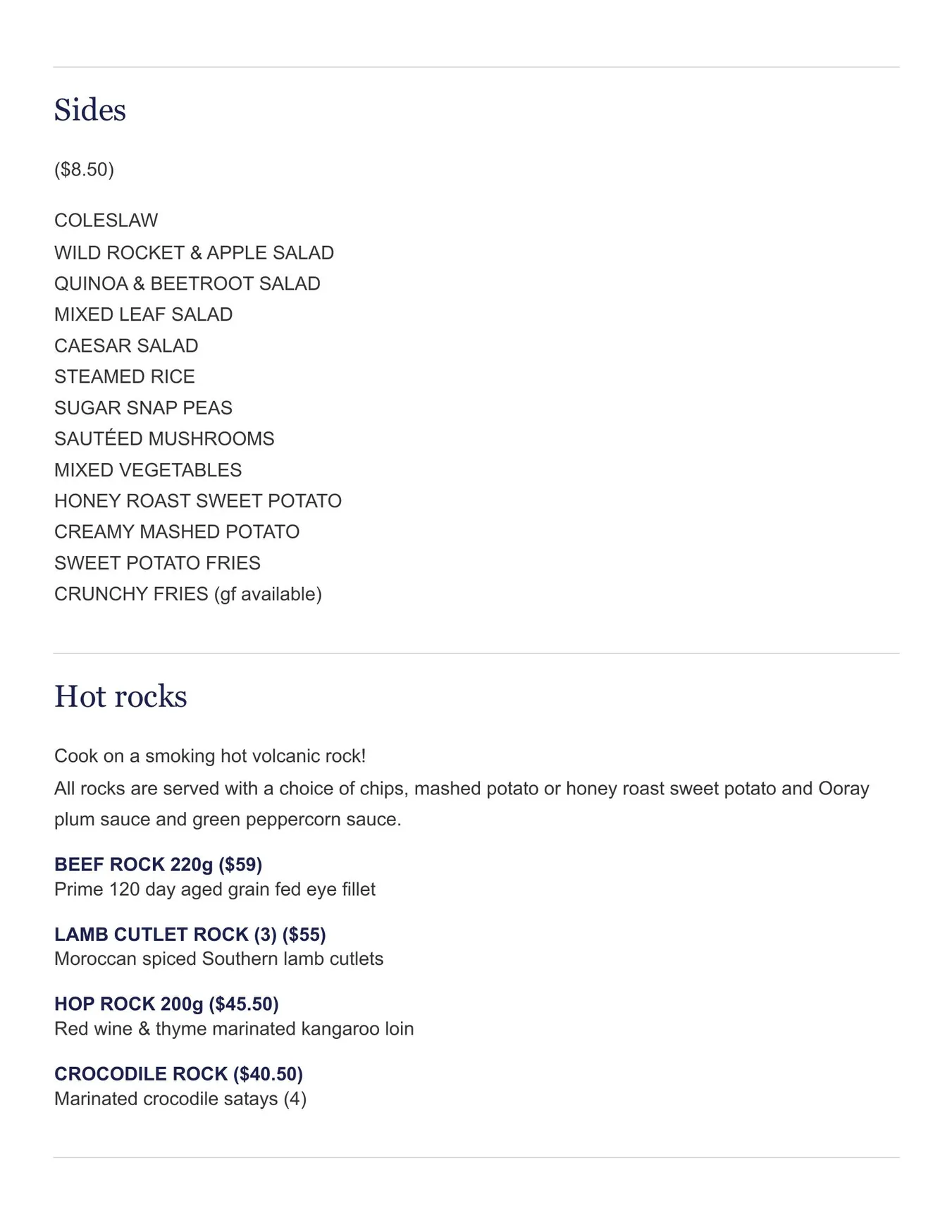 Dundee's on the Waterfront menu, page 7