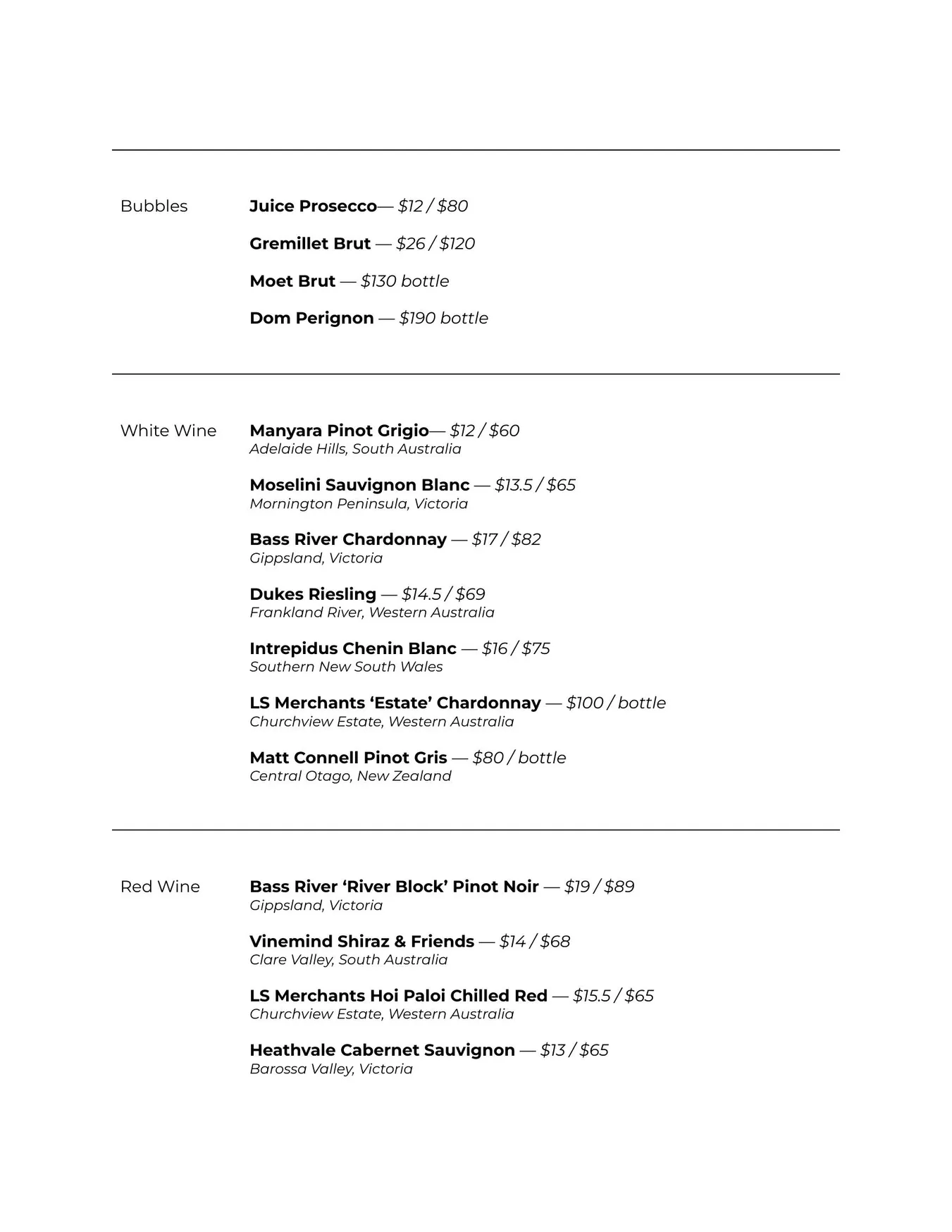 Solenne menu, page 14