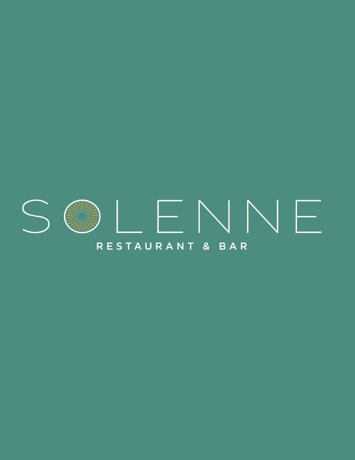 Solenne menu, page 1