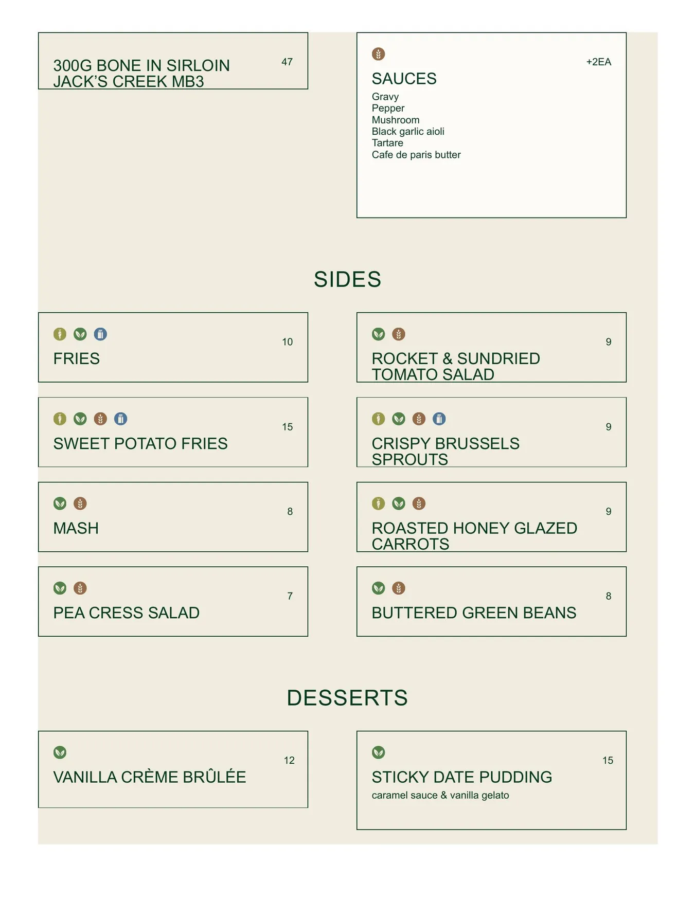 Penny's Hotel menu, page 4