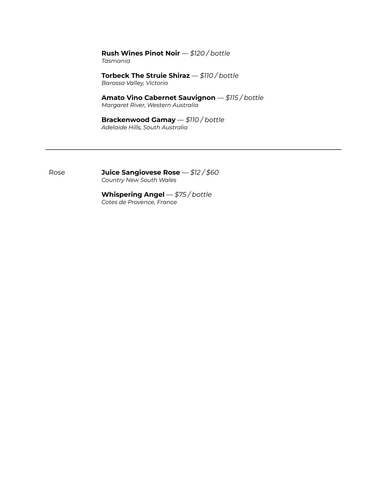 Solenne menu, page 15