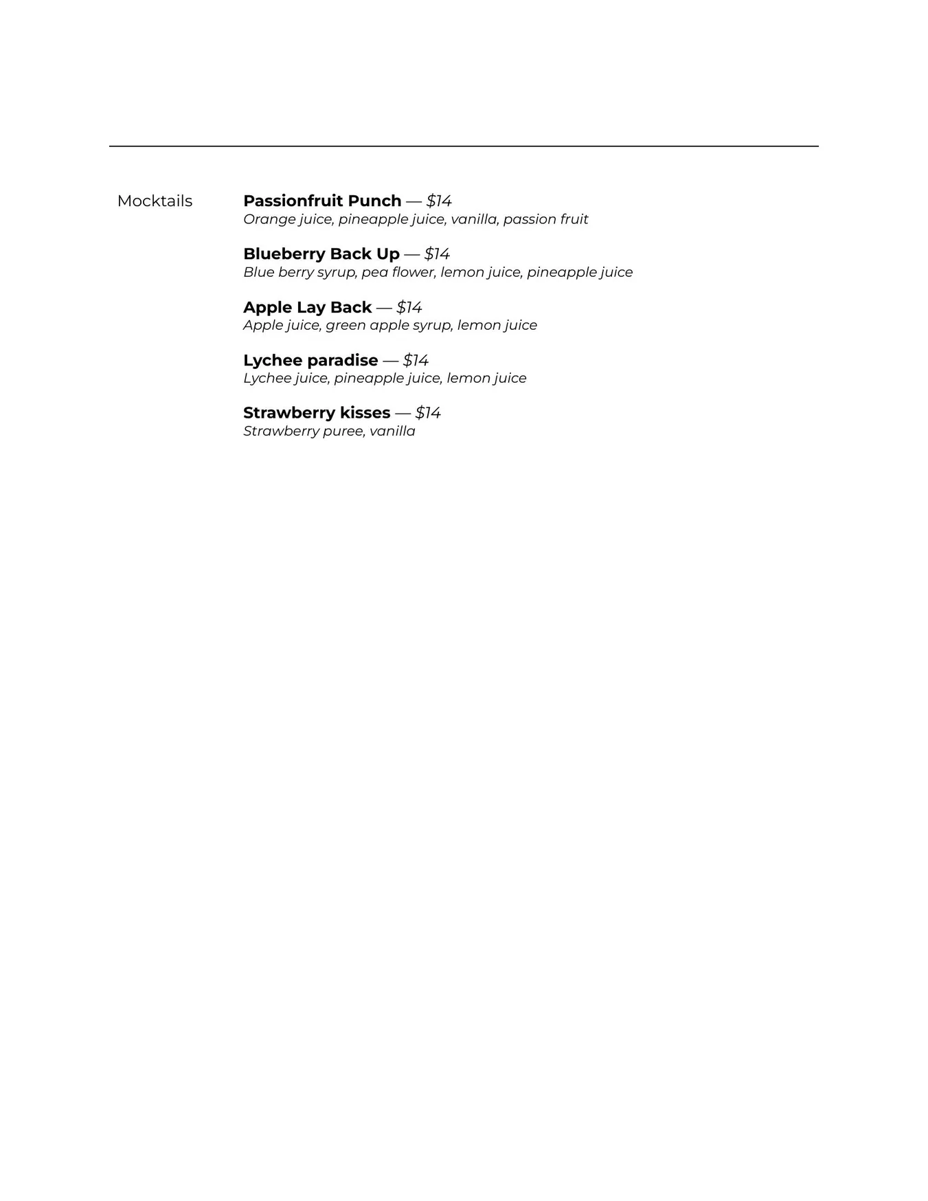 Solenne menu, page 13
