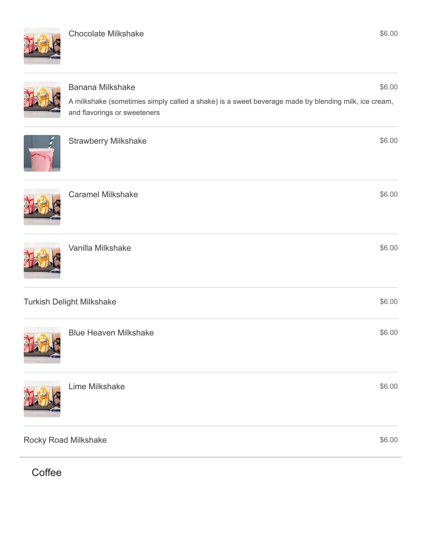 Degani Woodgrove menu, page 9