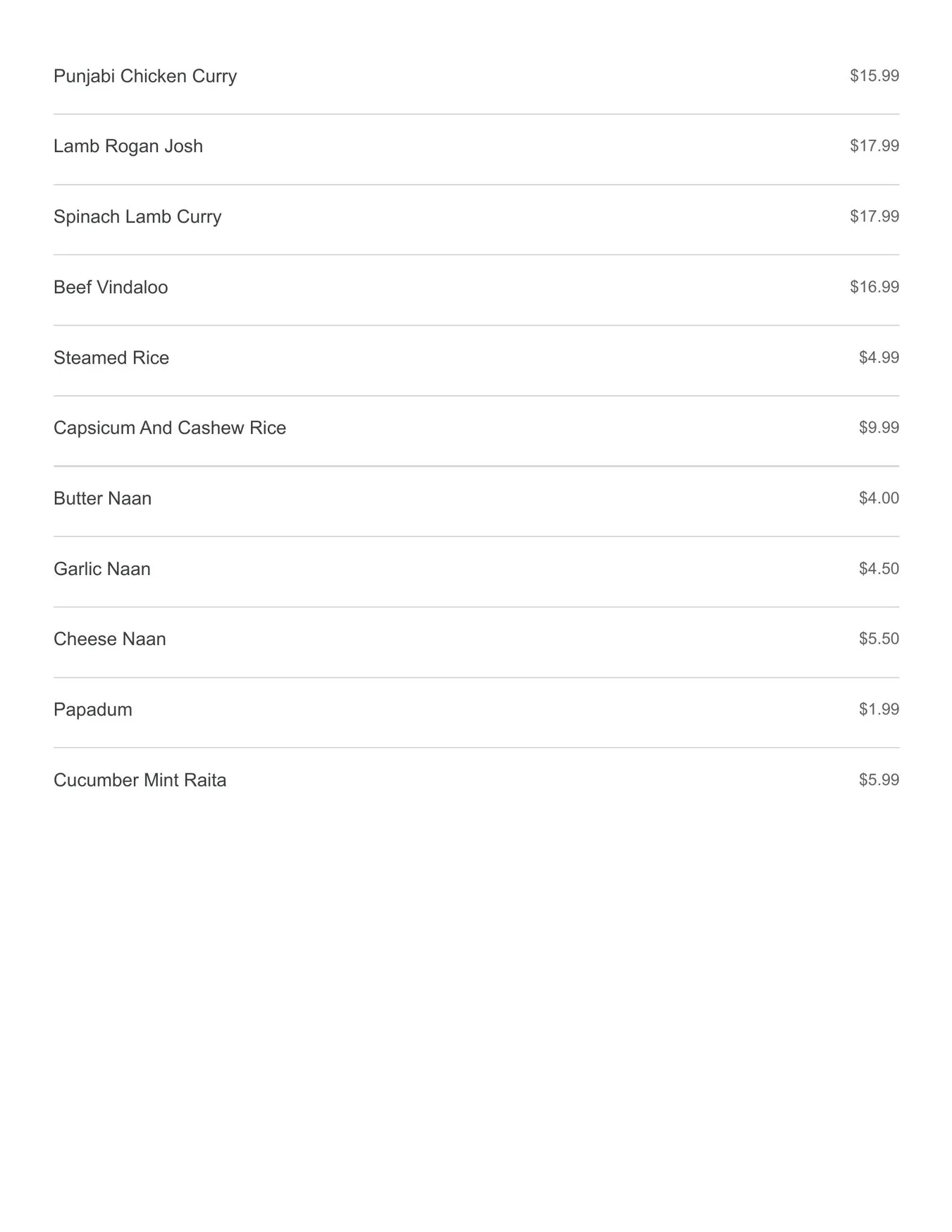That's So Melbourne menu, page 4