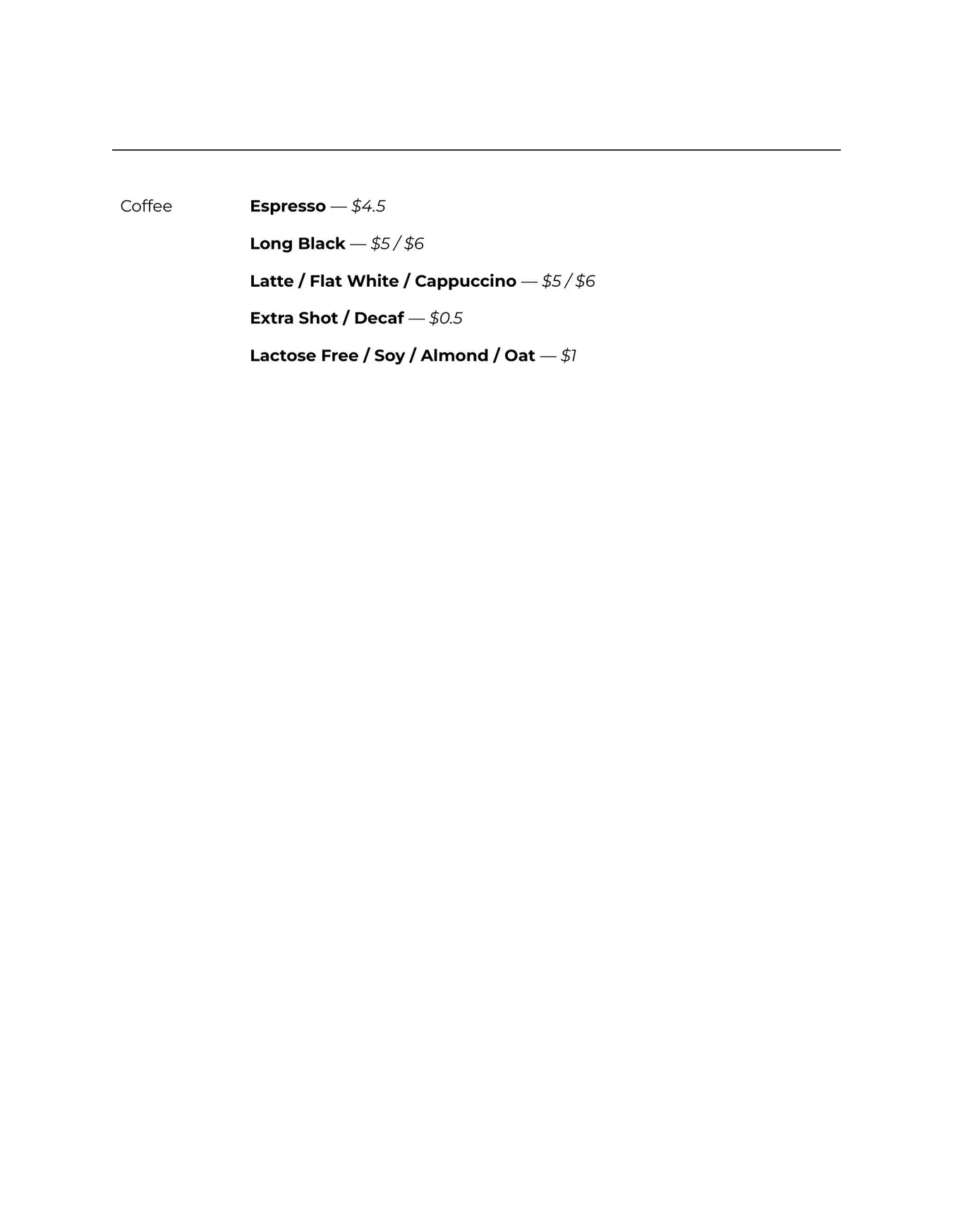 Solenne menu, page 19
