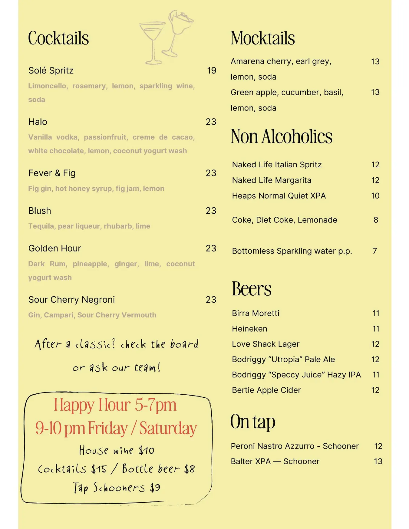 Pastarami menu, page 4