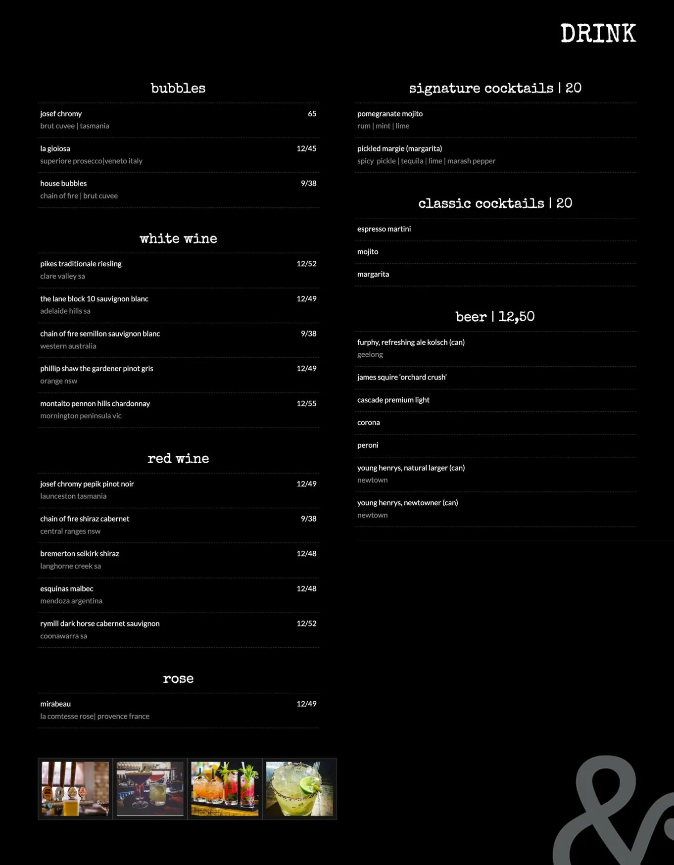 Maestro & Co menu, page 2