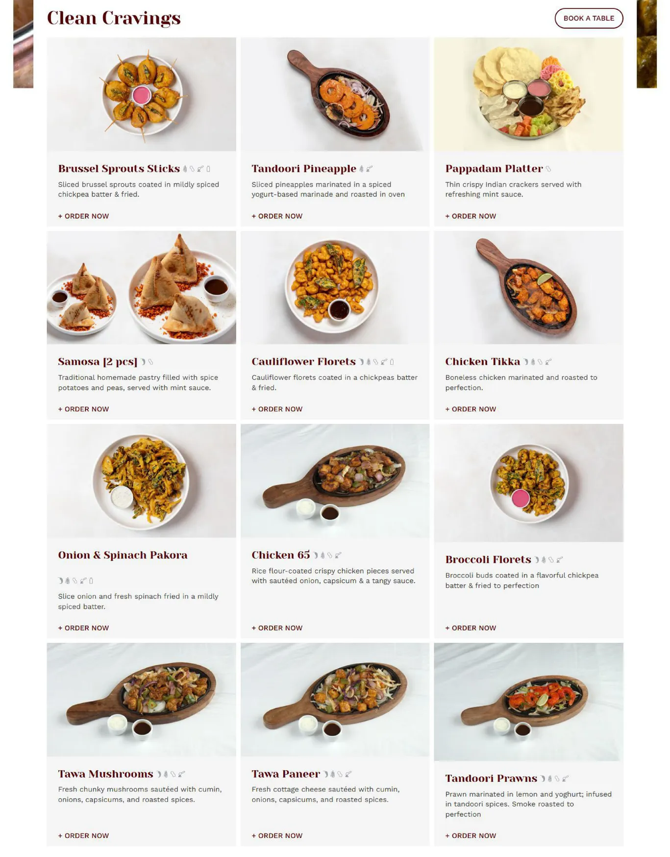 It's Mirchi Healthy Indian menu, page 5