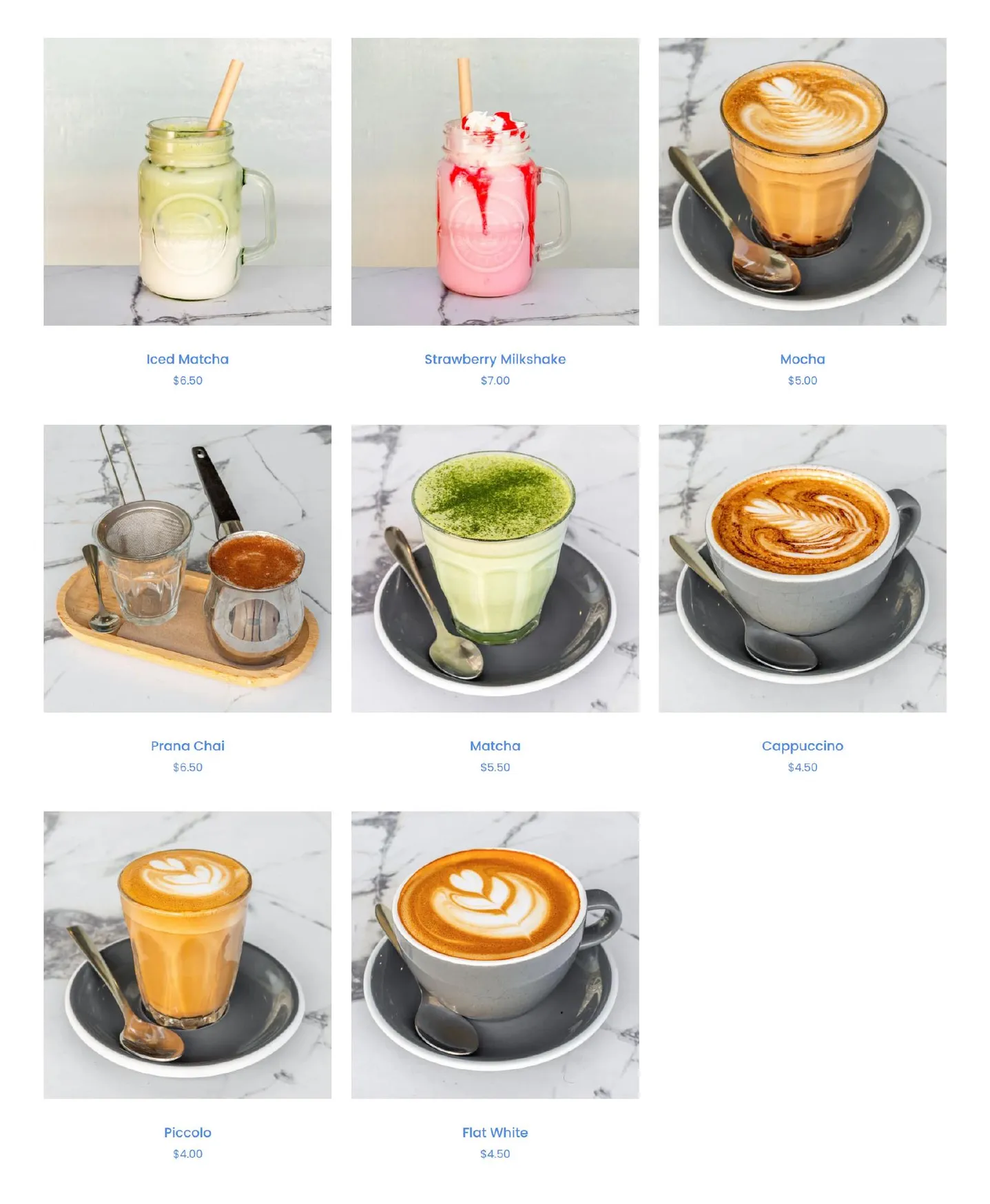 Rose Bay Cafe menu, page 5