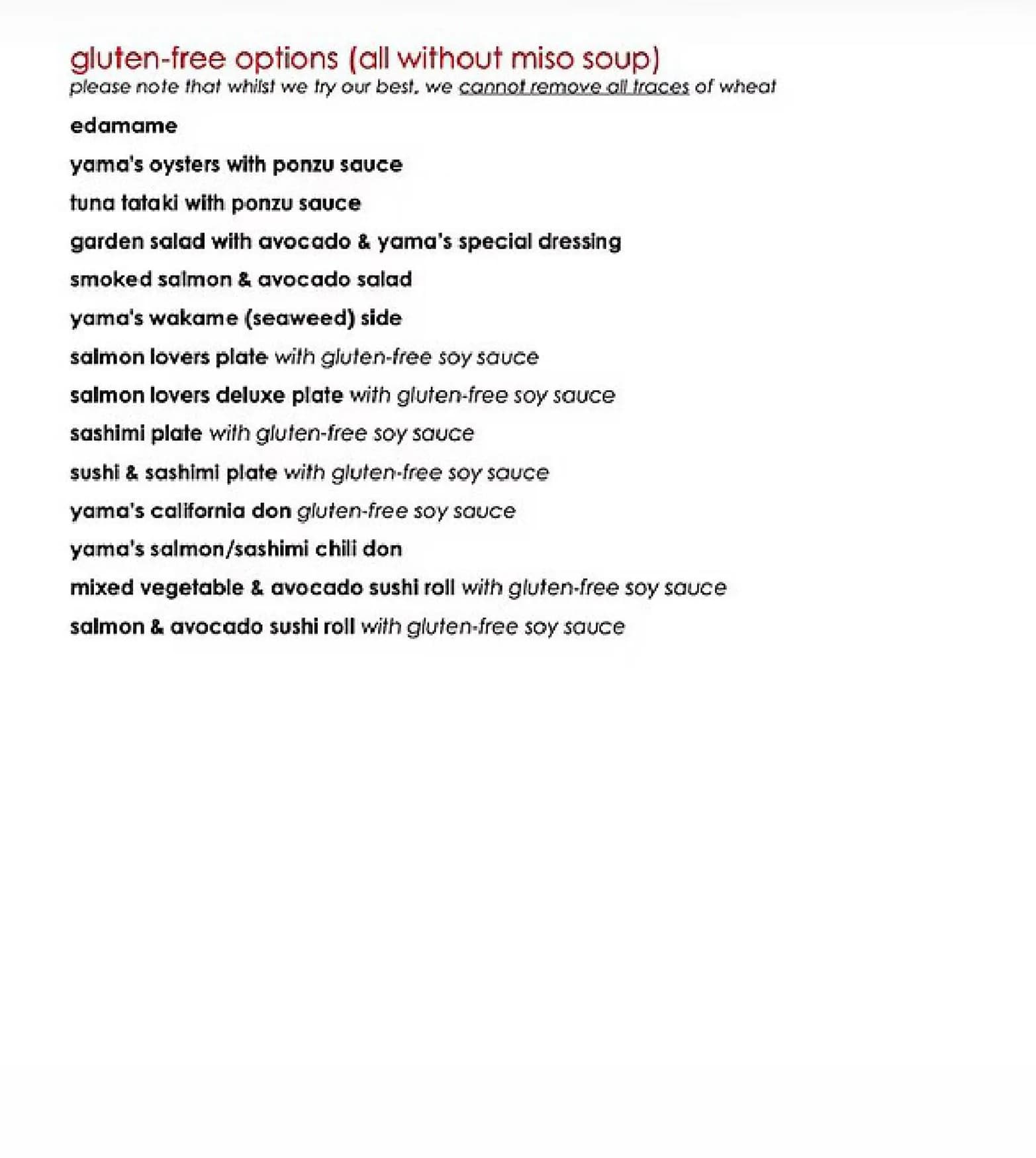 Yama menu, page 9