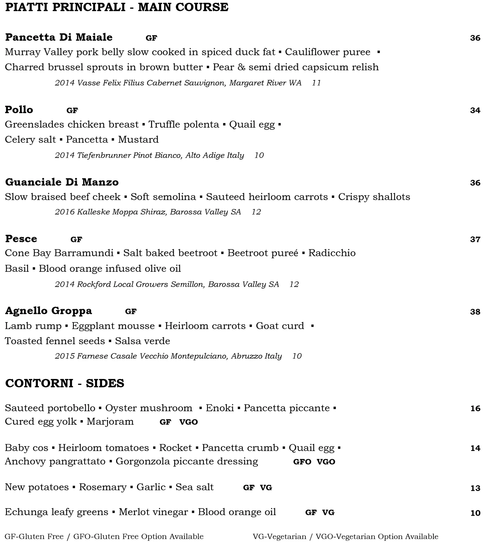 Assaggio Ristorante menu, page 5