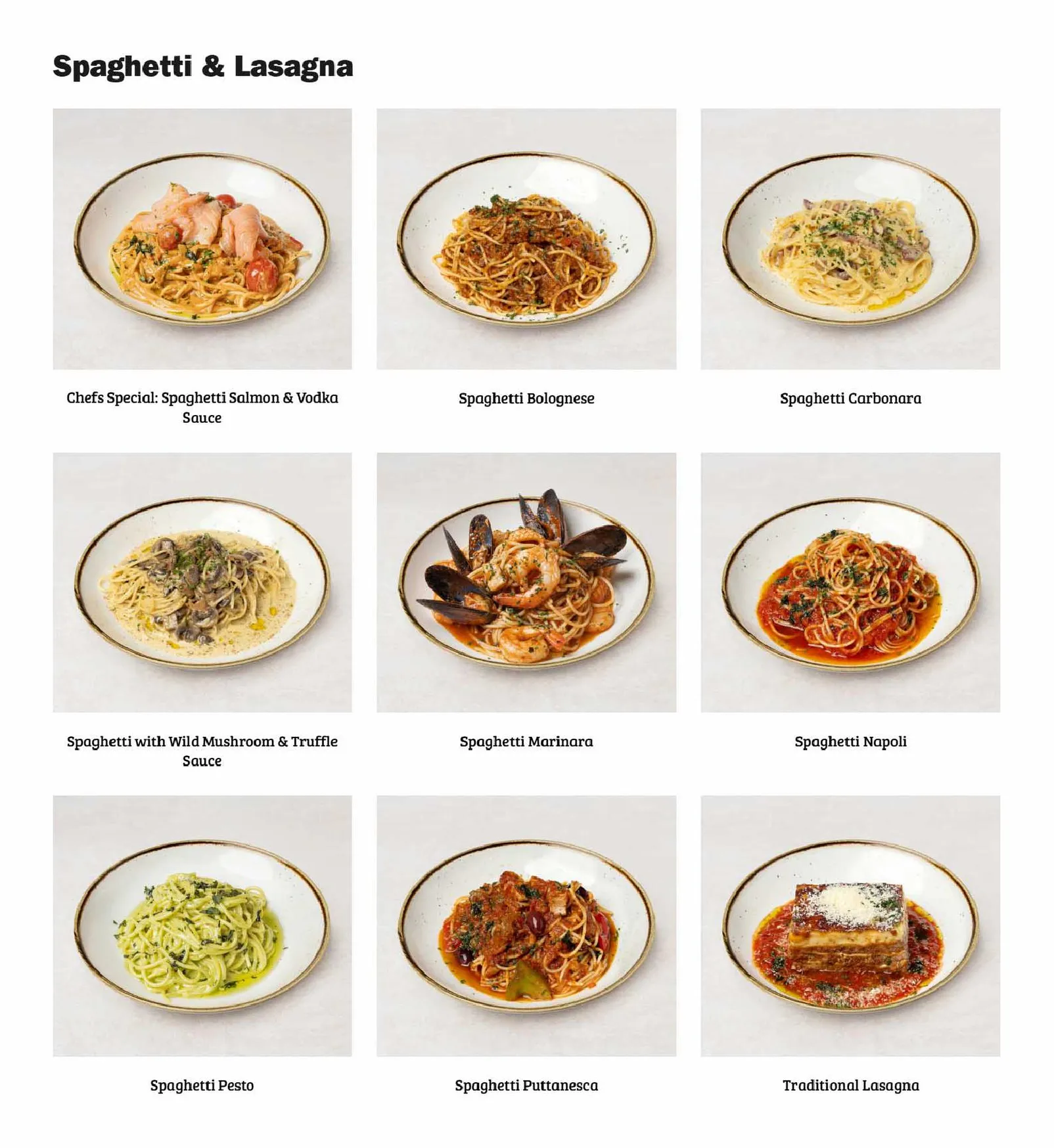 Gnocchi Gnocchi Brothers menu, page 3
