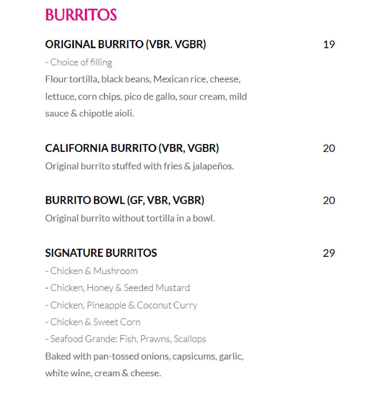 Rosa Mexicano menu, page 4