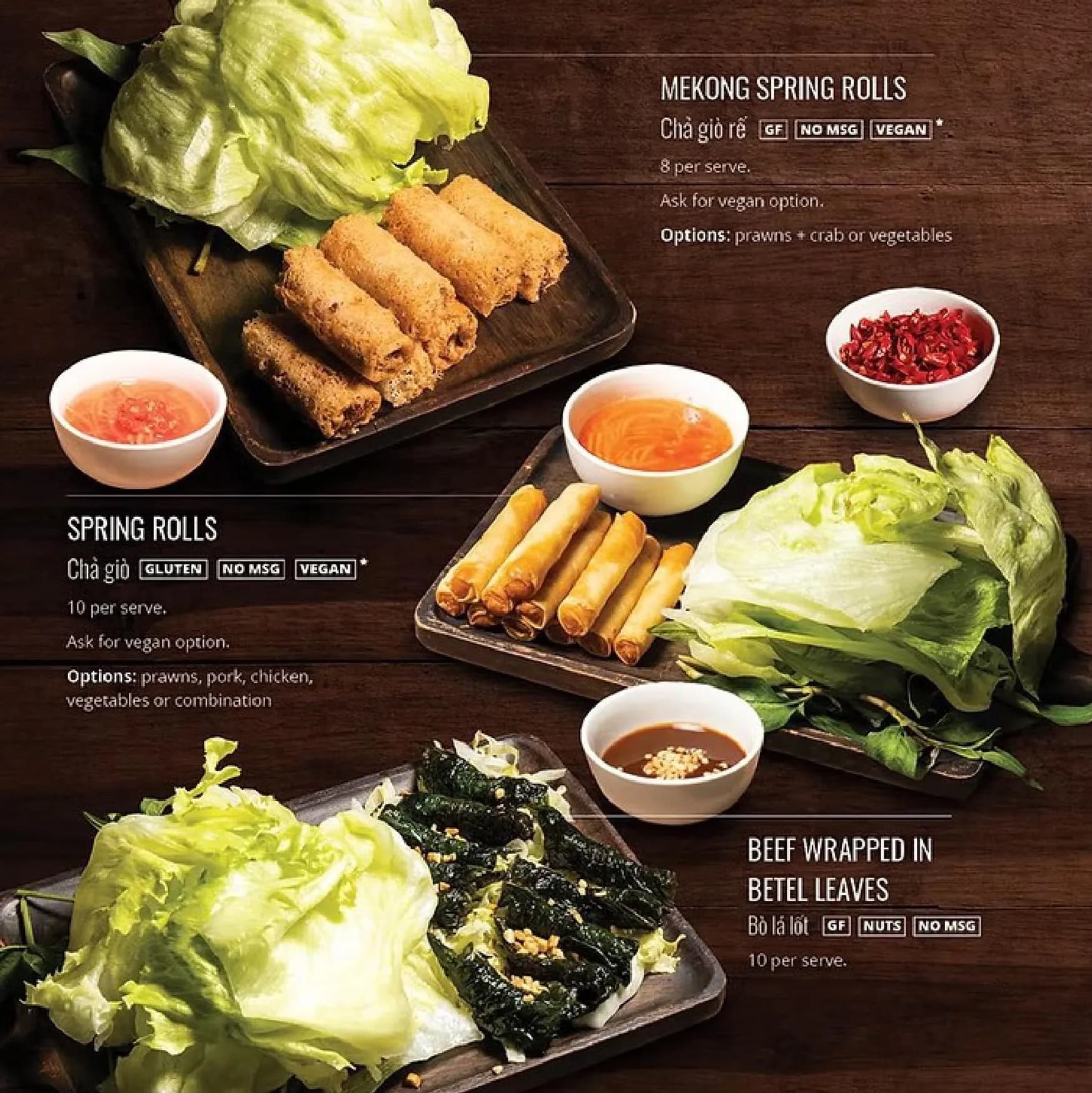 Tran Tran menu, page 5