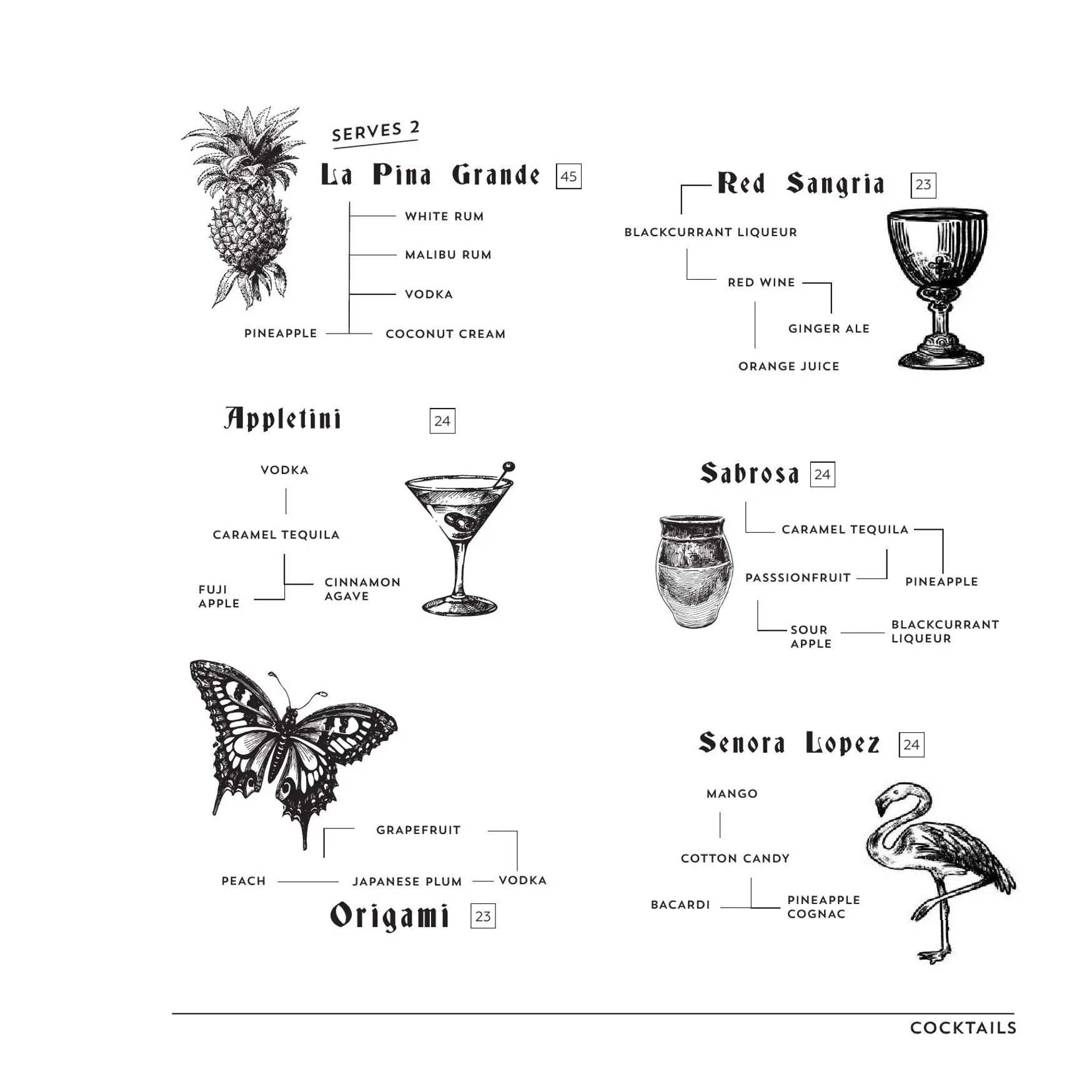 Pancho Villa menu, page 3