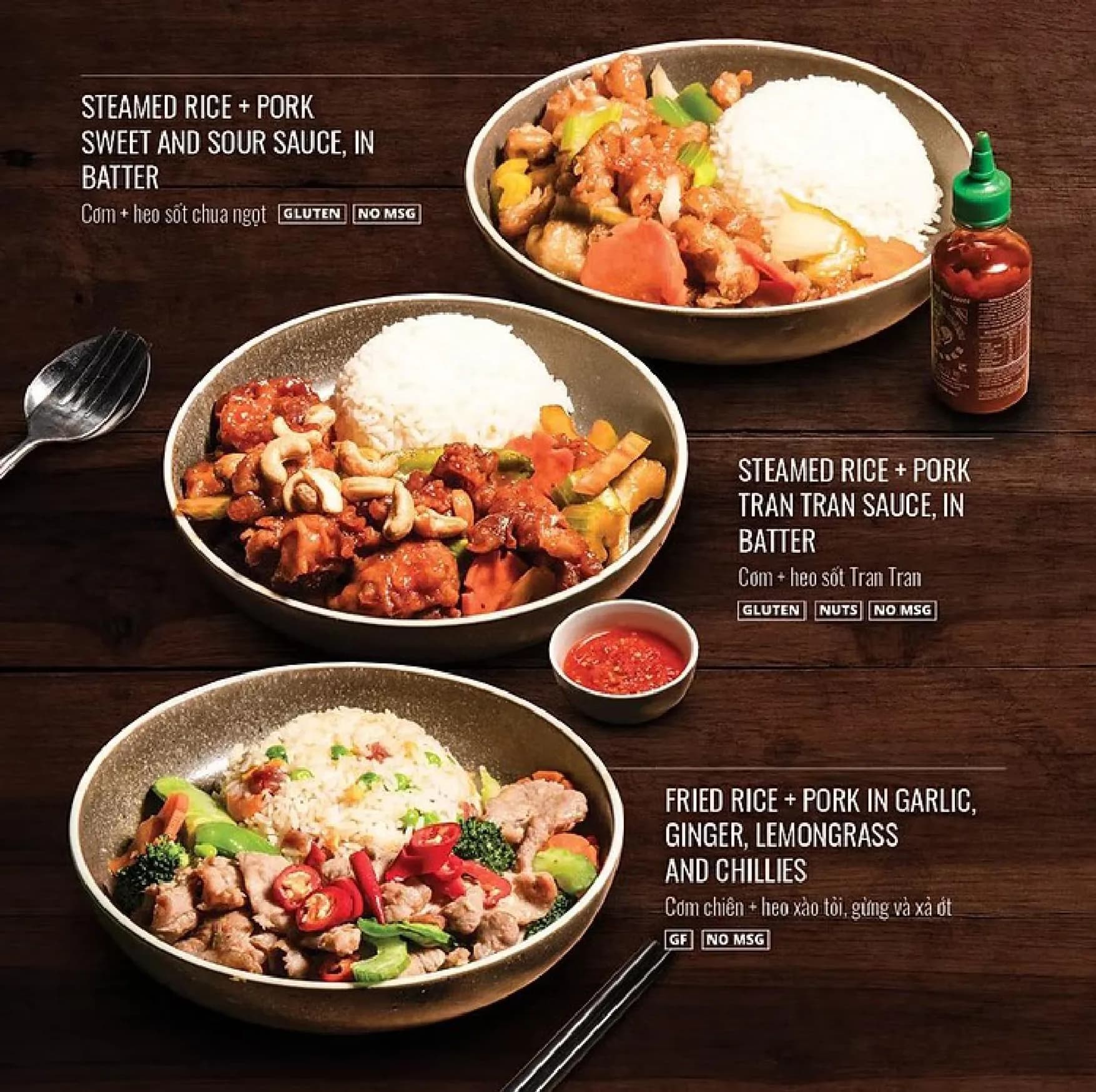 Tran Tran menu, page 46