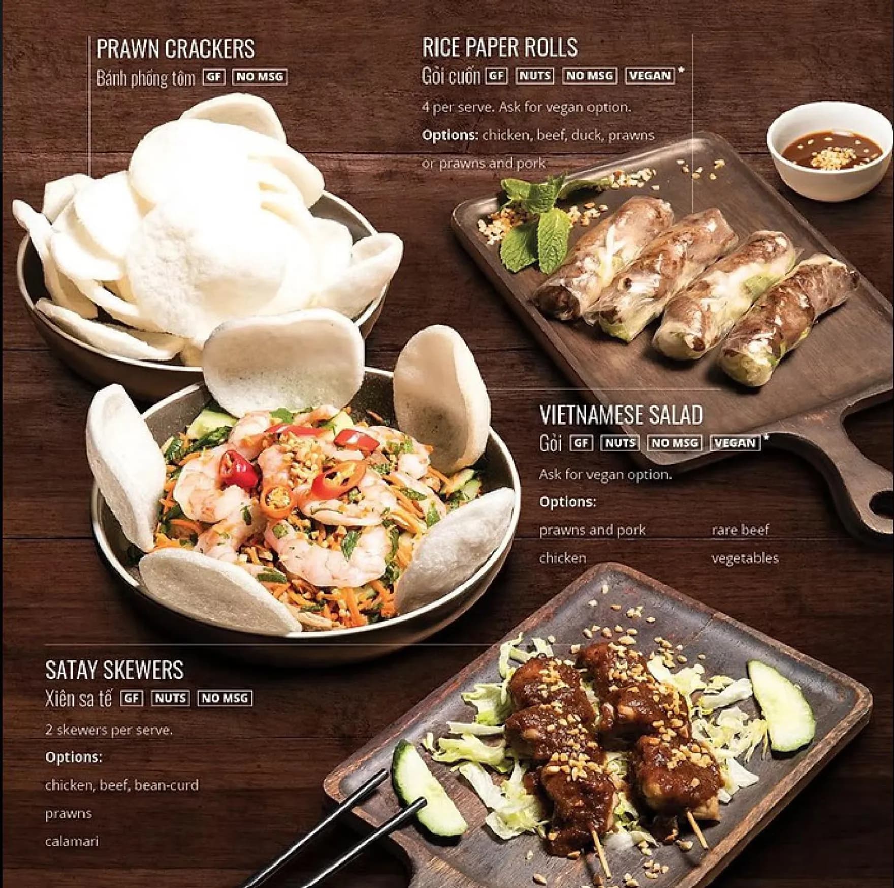 Tran Tran menu, page 4