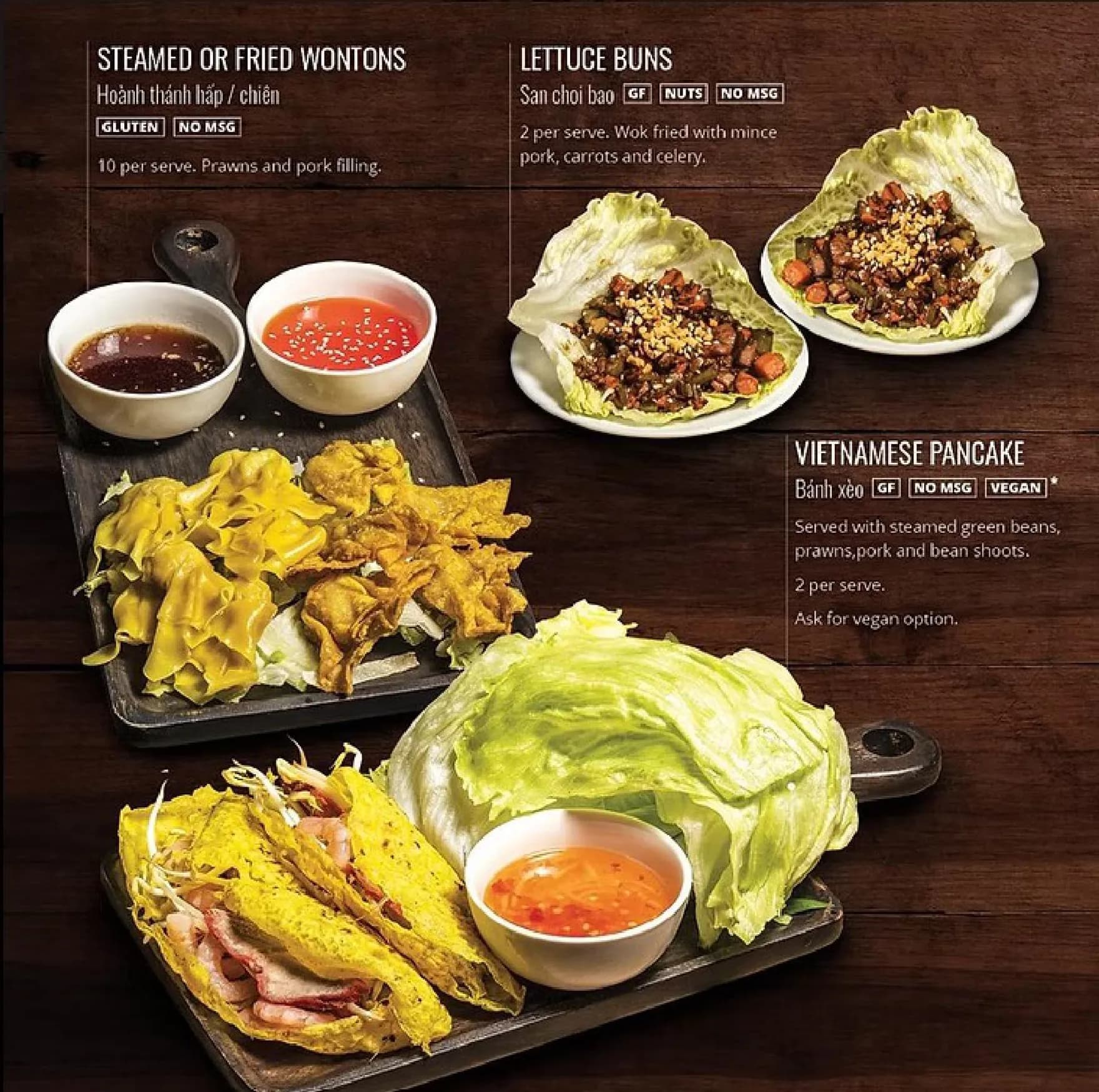 Tran Tran menu, page 3