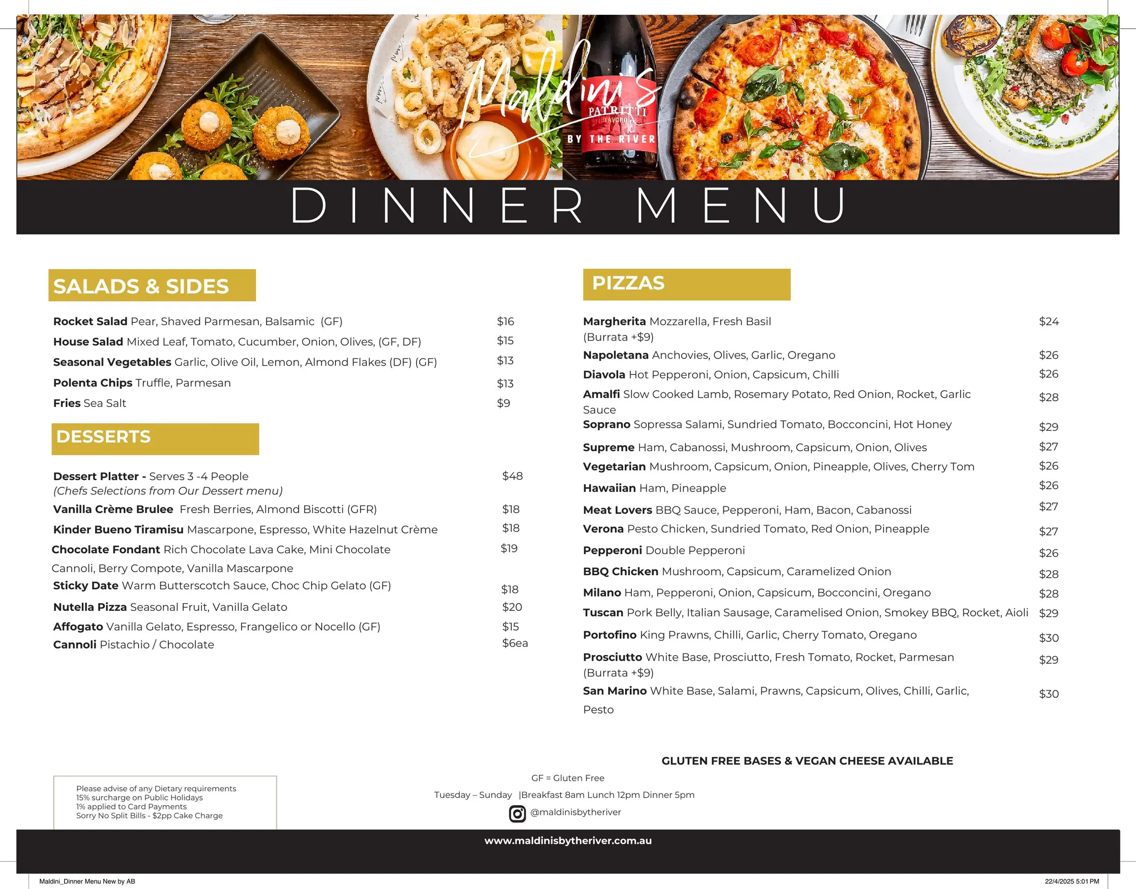 Maldinis menu, page 2