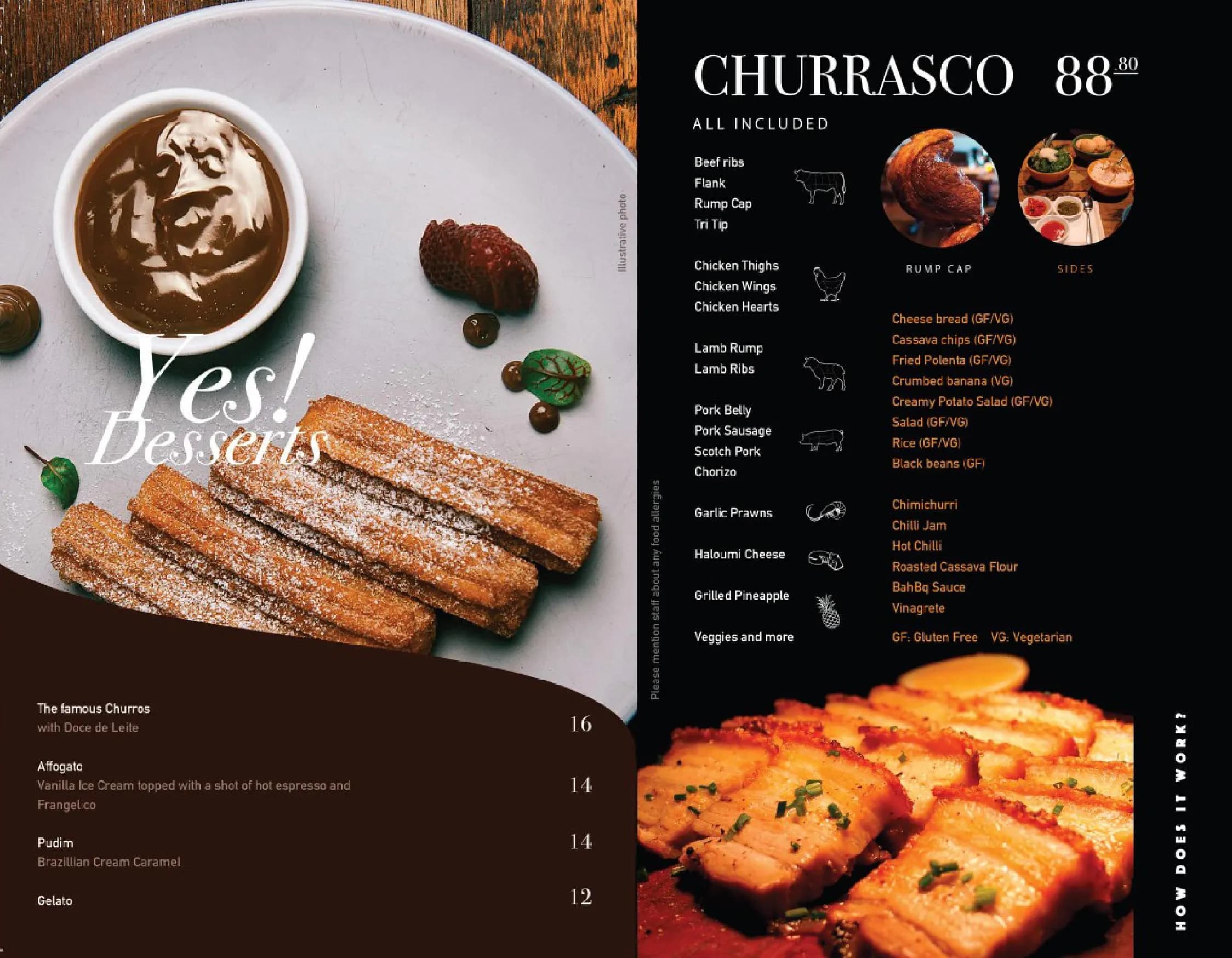 BahBQ menu, page 3