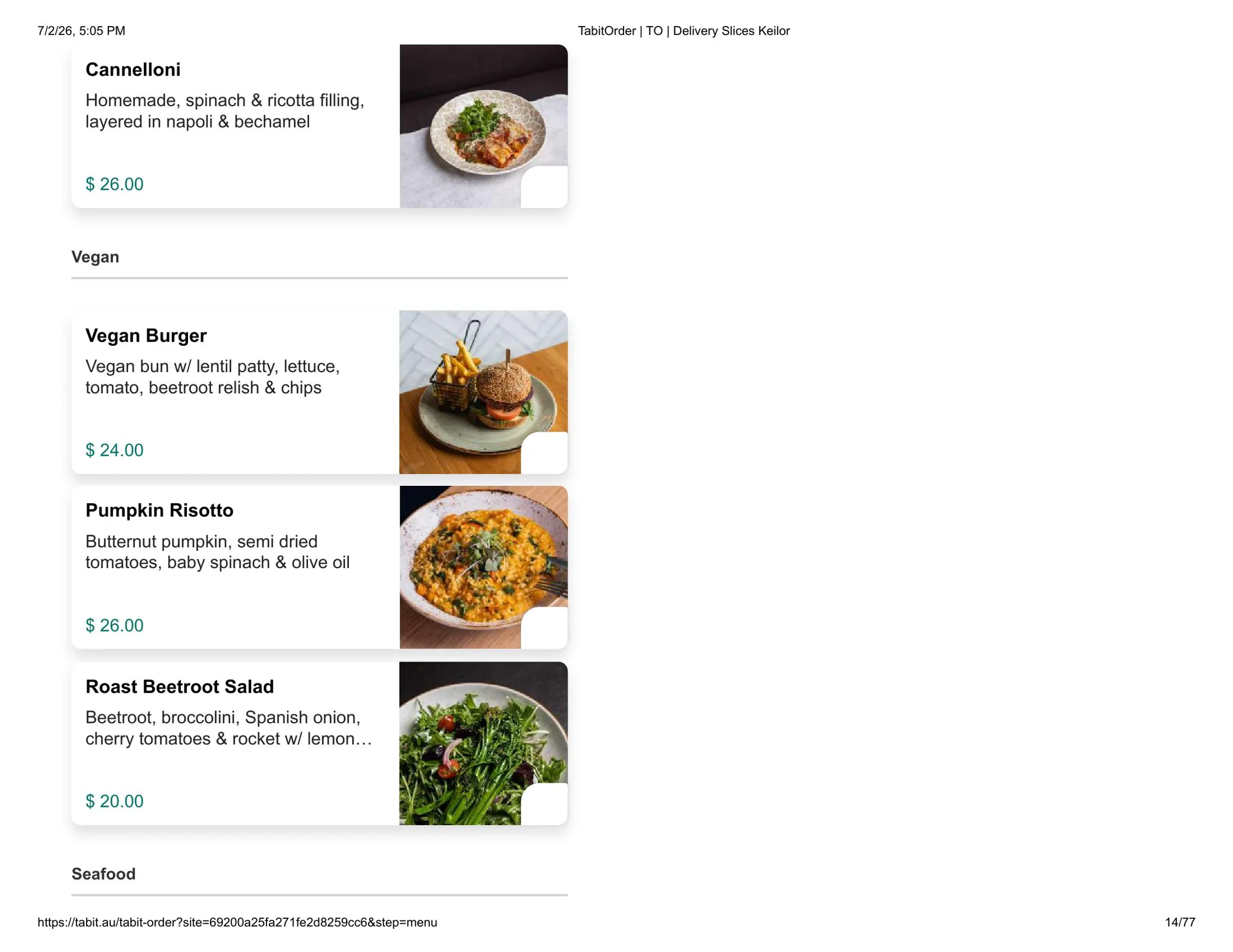 Slices Restaurant Keilor menu, page 14
