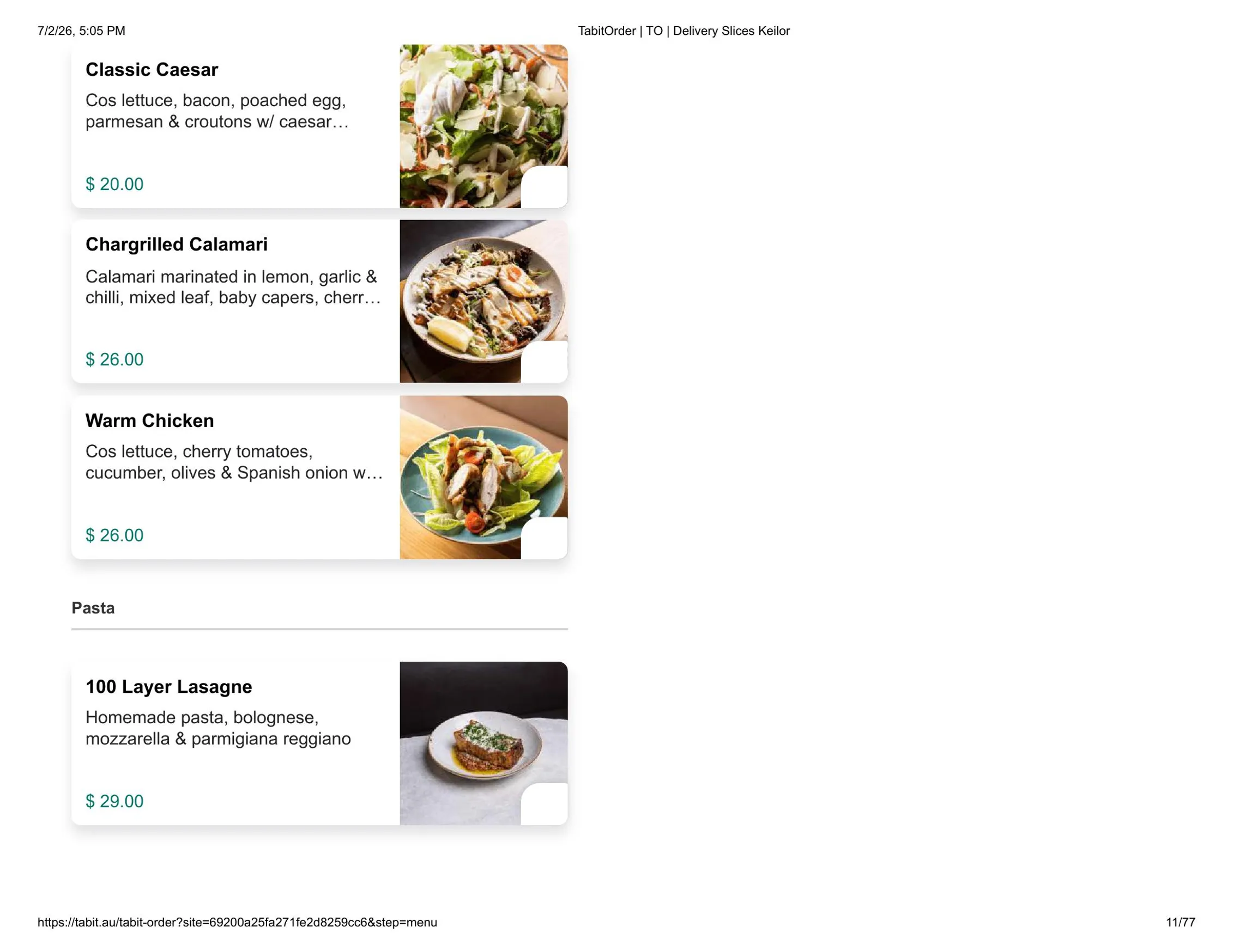 Slices Restaurant Keilor menu, page 11