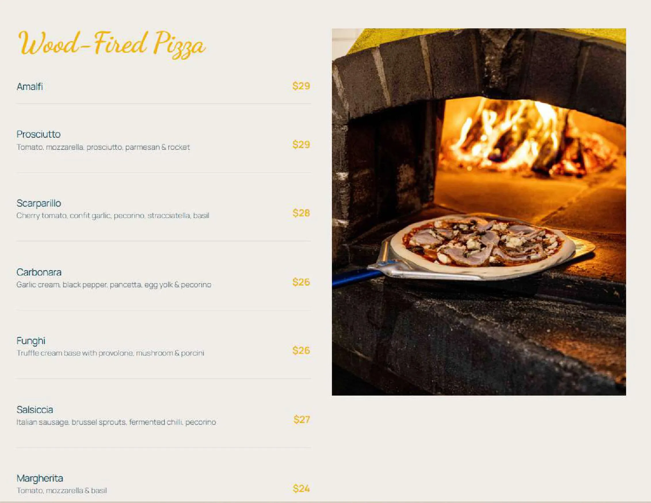 Capriccio Osteria menu, page 4