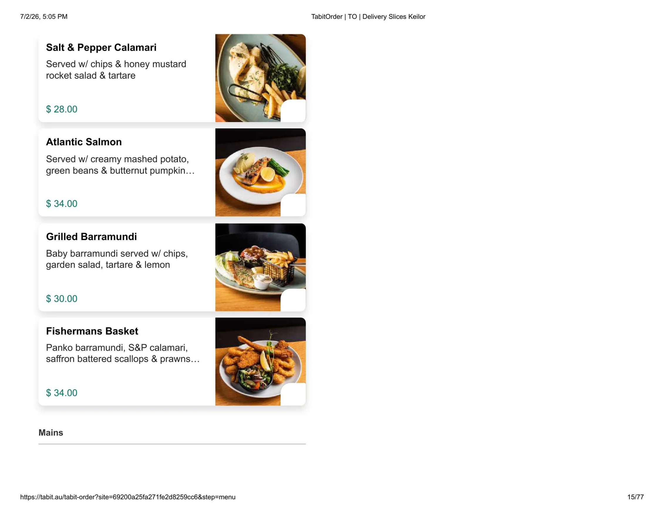 Slices Restaurant Keilor menu, page 15