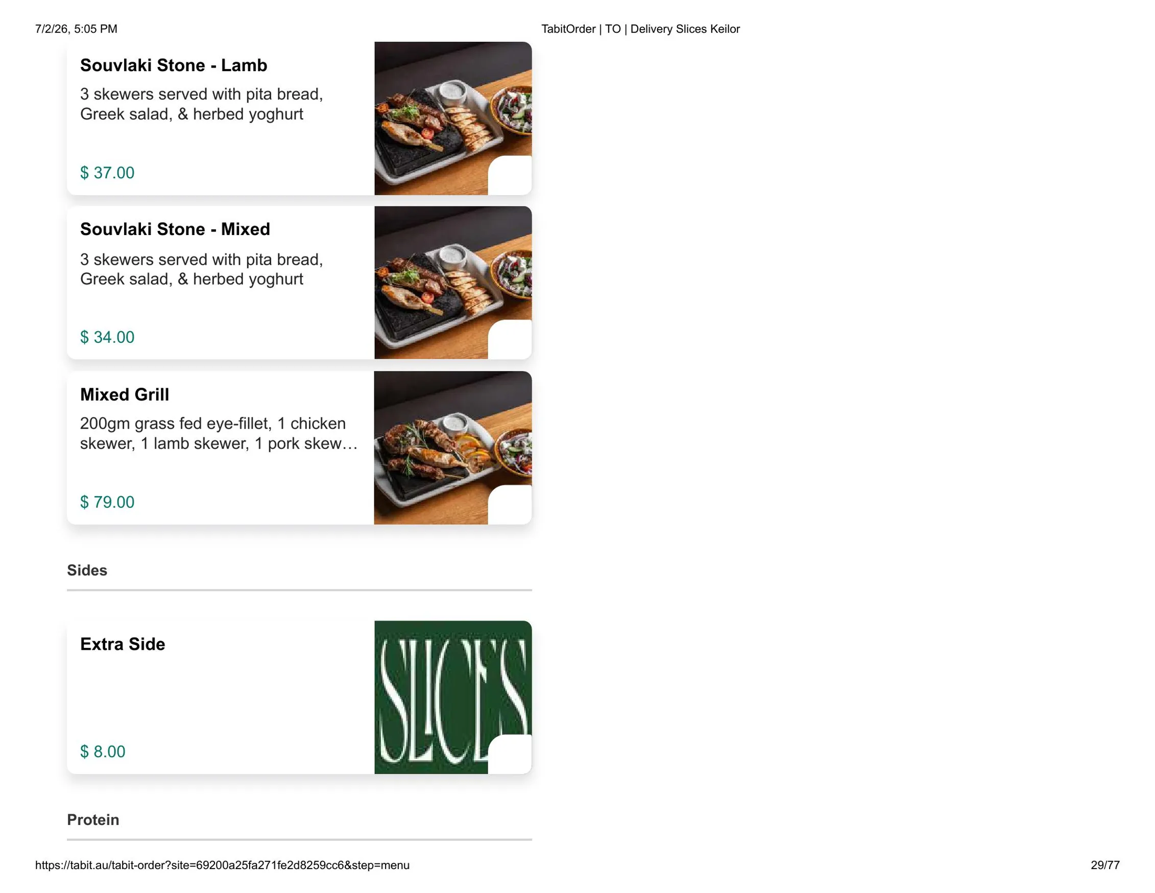 Slices Restaurant Keilor menu, page 29
