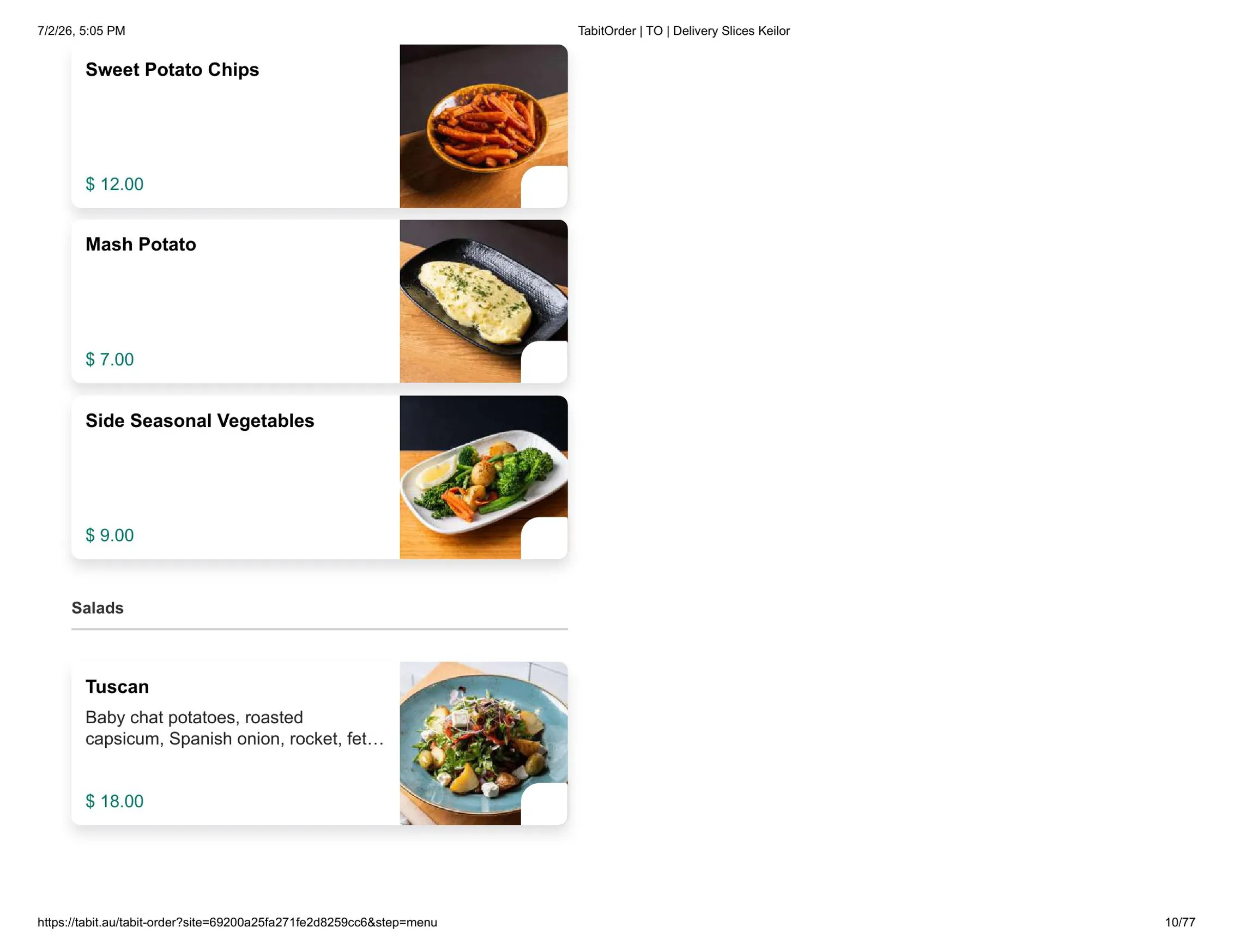 Slices Restaurant Keilor menu, page 10