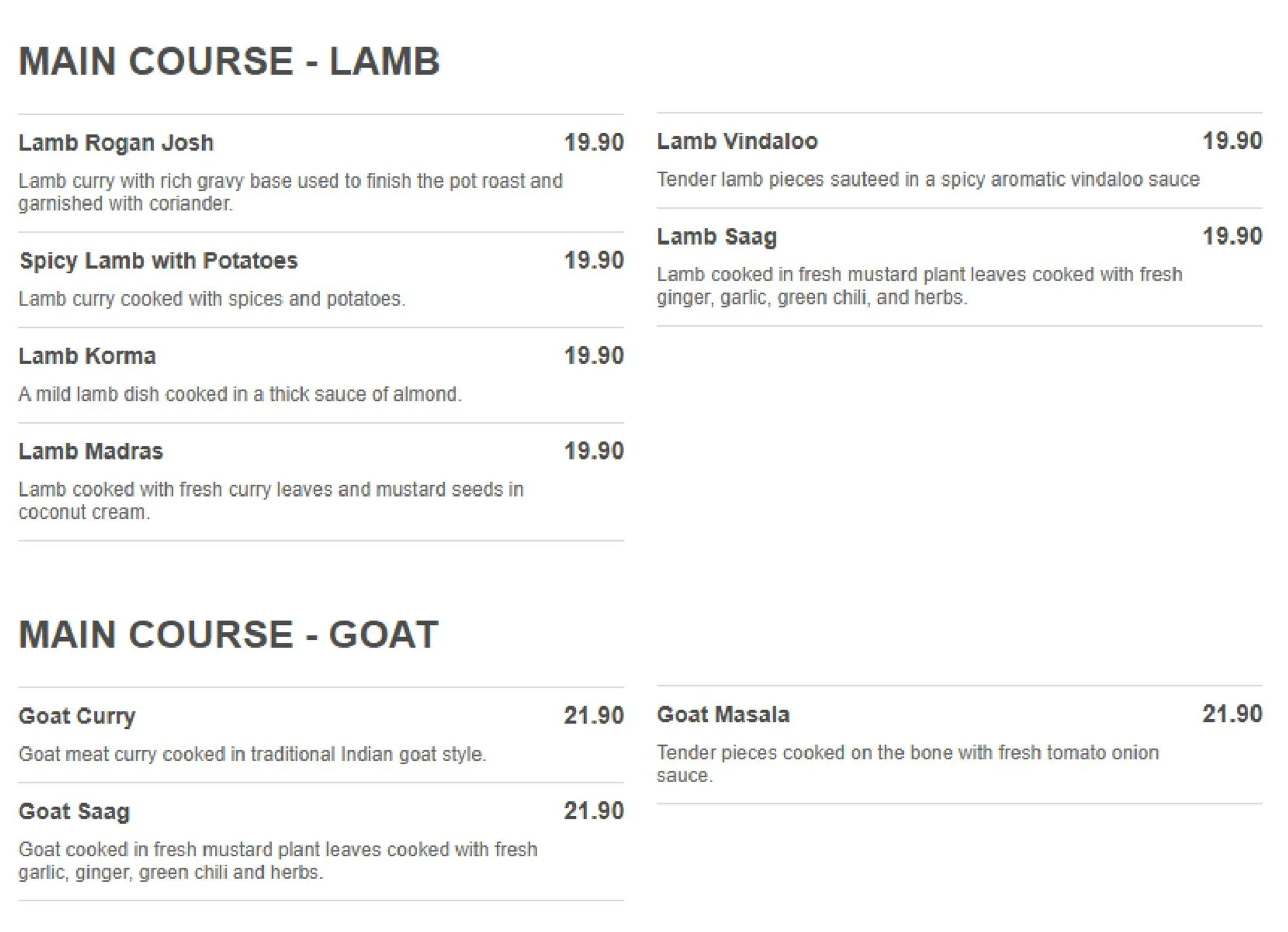 Jaggi’s Indian Eatery Seven Hills menu, page 5