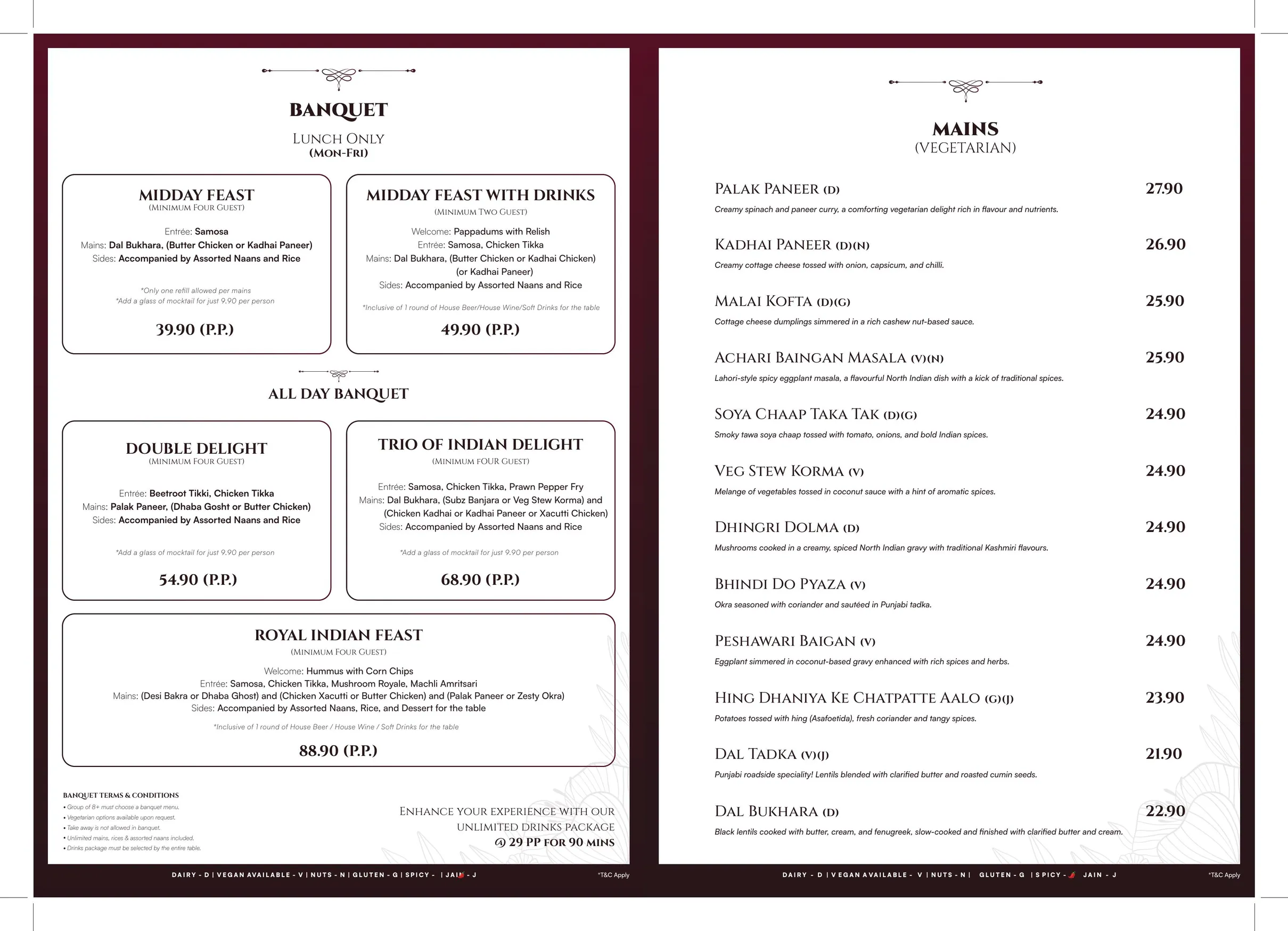 Spiced at Barangaroo menu, page 12