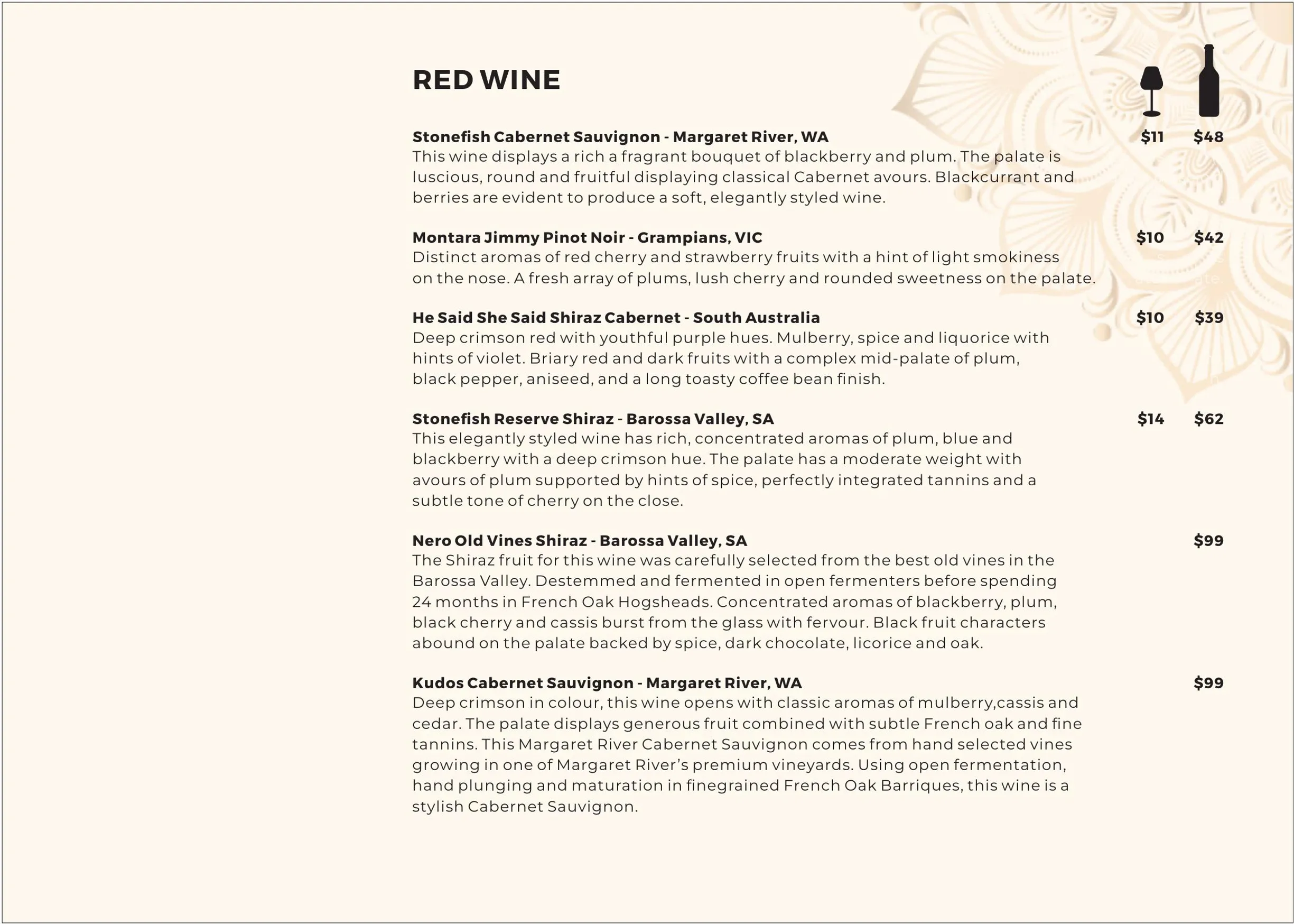 Fattoosh Lebanese Restaurant menu, page 13